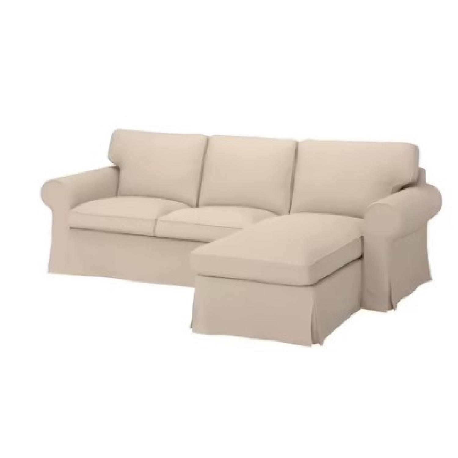 IKEA Uppland Sofa with Chaise, Hallarp Beige - image-4