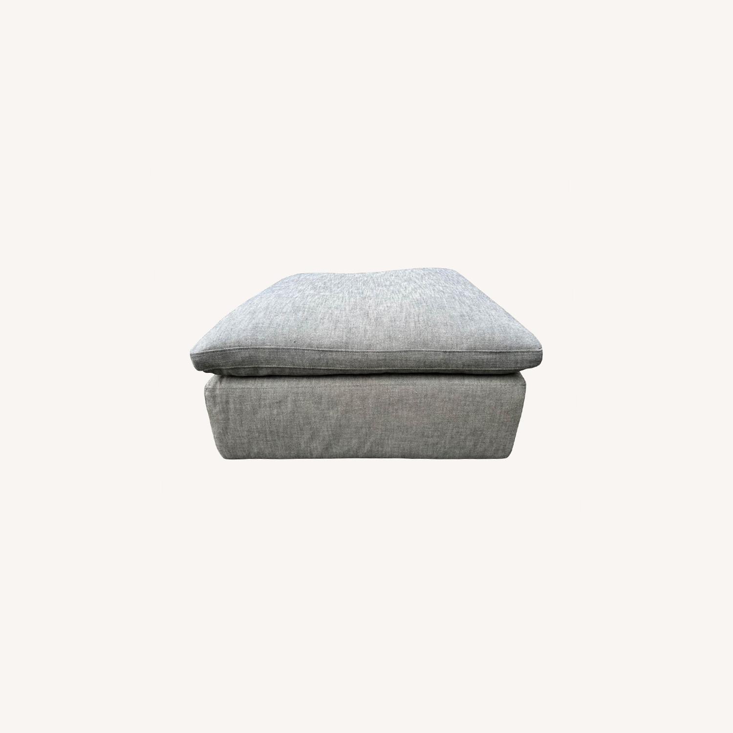 Restoration Hardware Cloud Ottoman - image-0