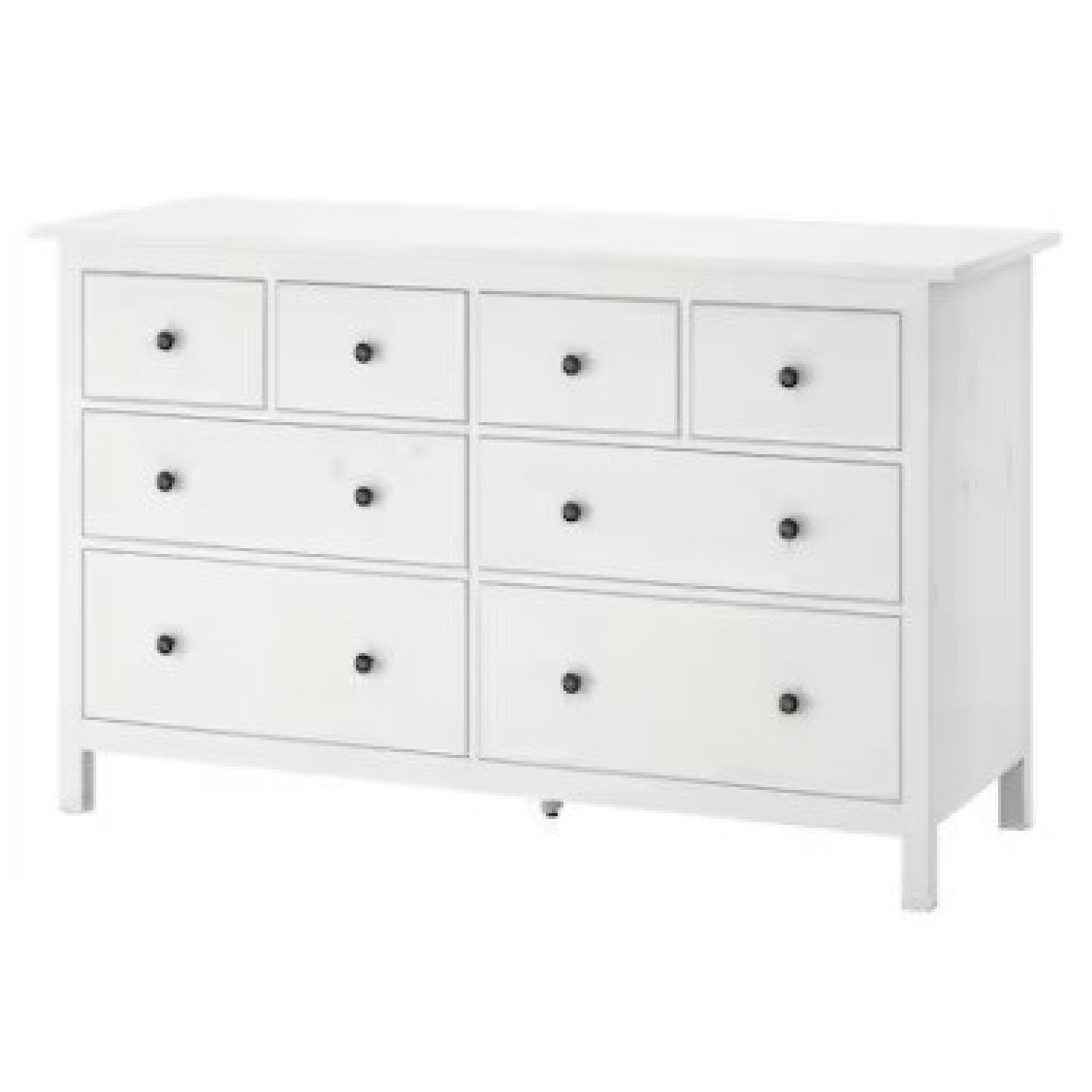 IKEA HEMNES 8-Drawer Dresser White Stain - image-4