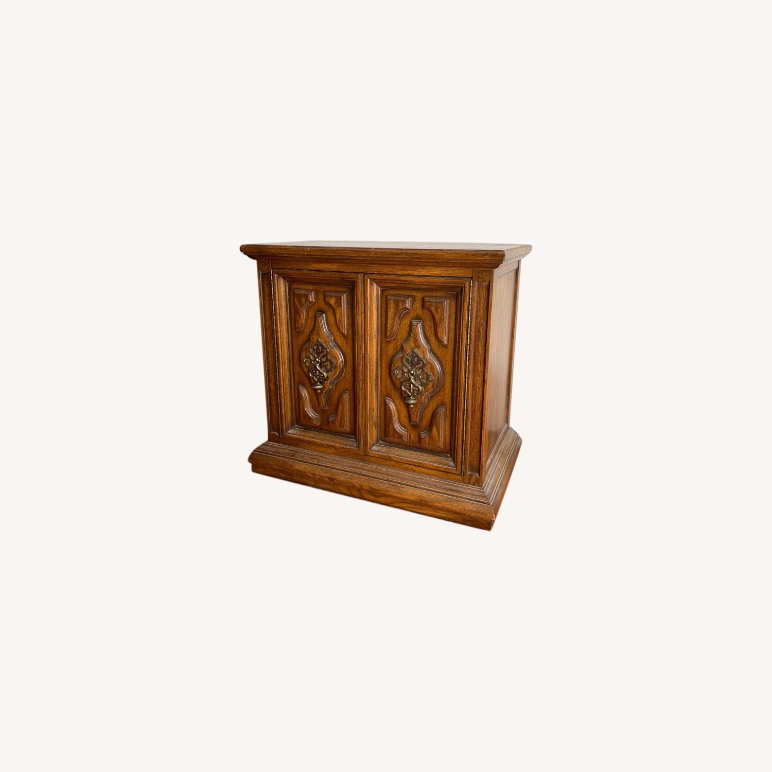 Wood Vintage Nightstand - image-0