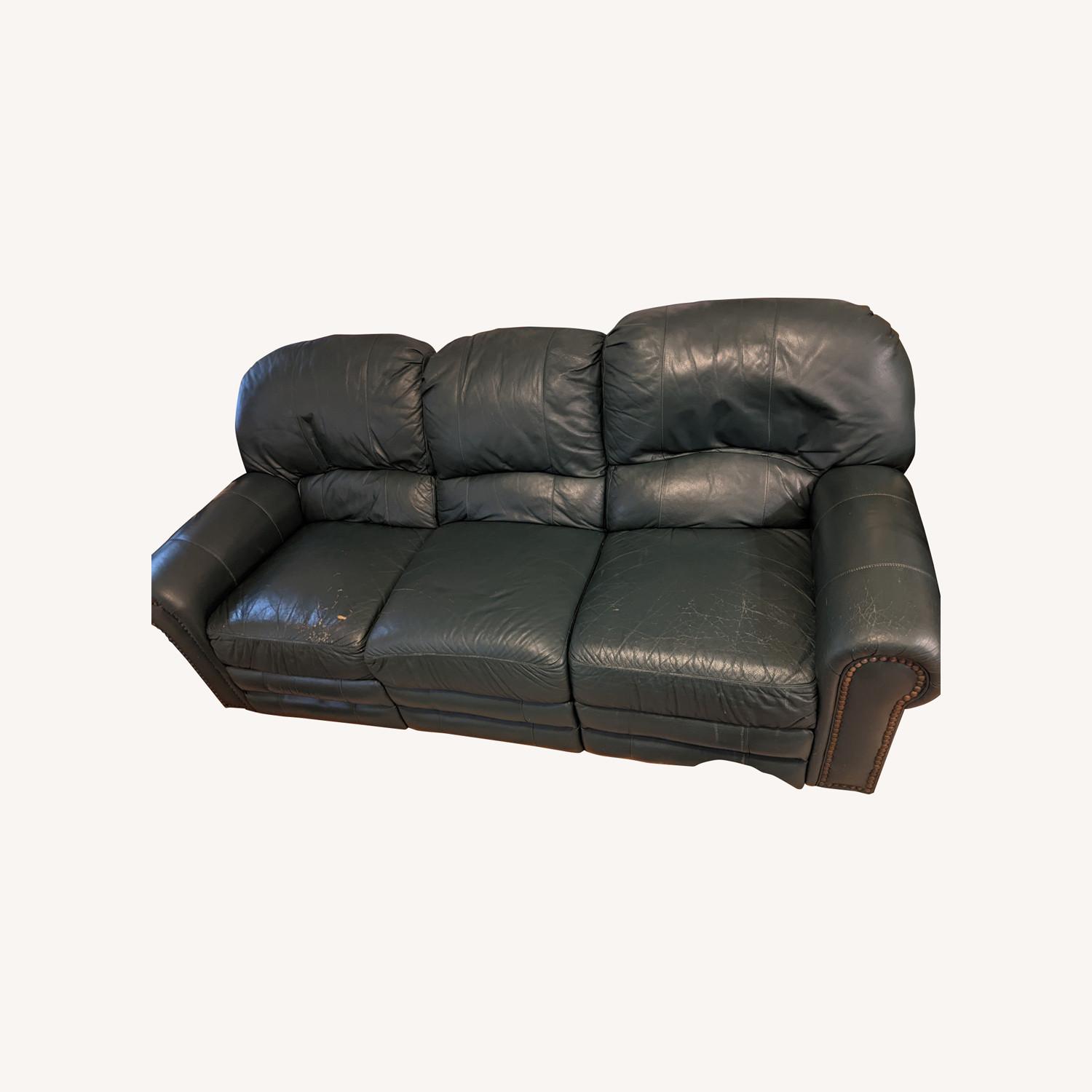 Berkline Leather Recliner Couch AptDeco