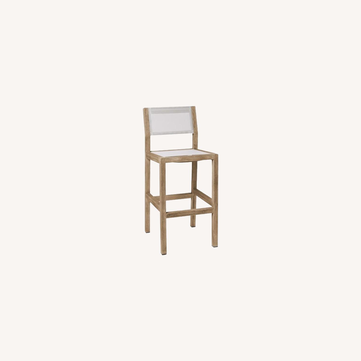 West Elm Portside Bar Stool, Driftwood - image-0