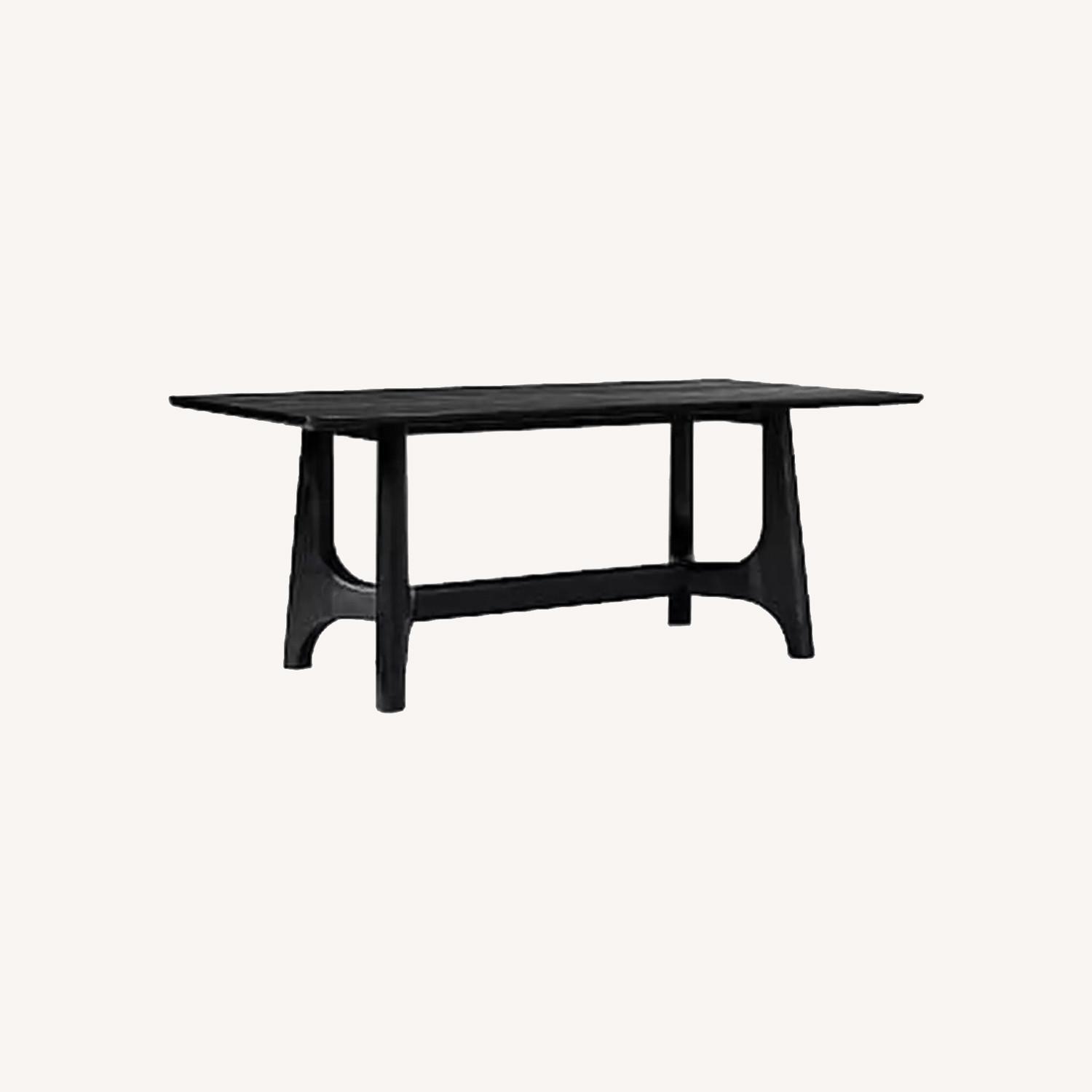 West Elm Tanner Rectangle 76" Dining Table, Black - image-0