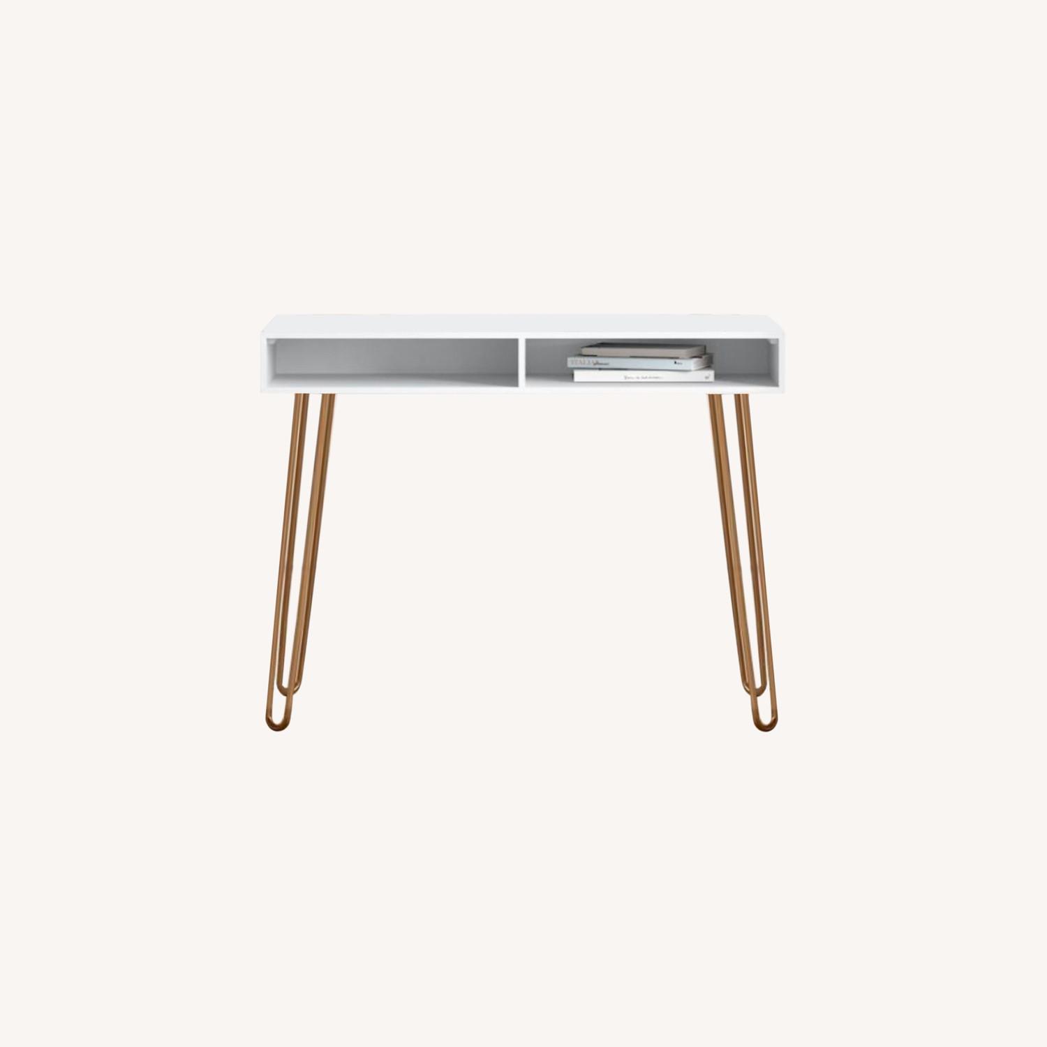 White Target Desk AptDeco