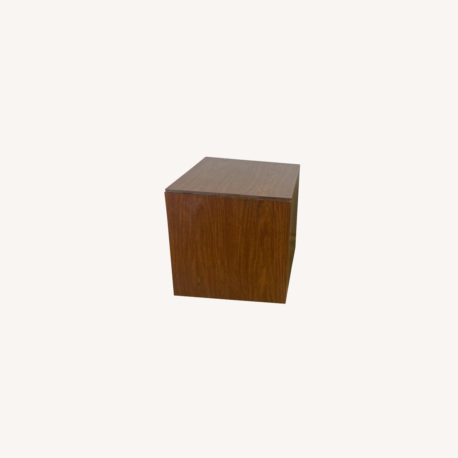 Mid-Century Cube Storage Tables- a Pair - image-0