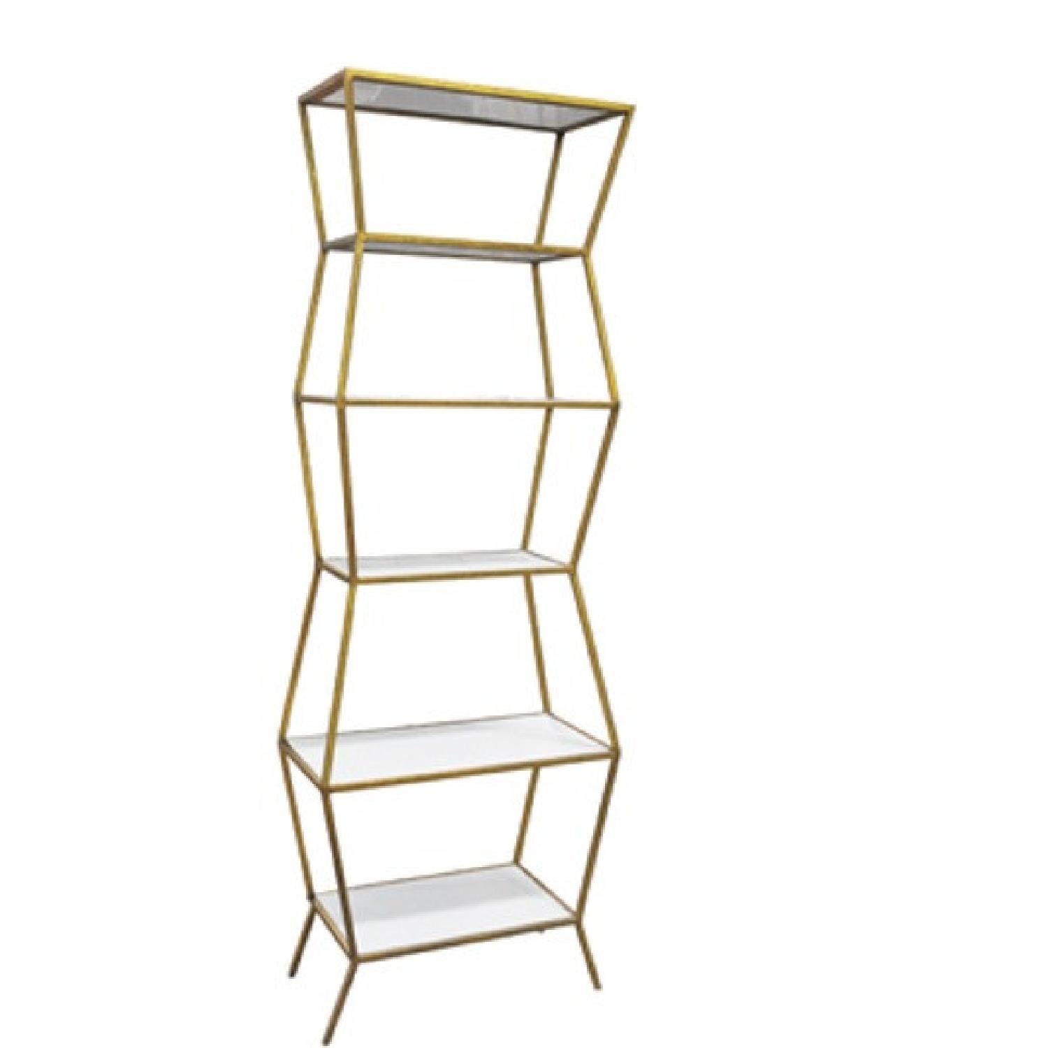Set of 2 Gold Etageres/Bookshelves from Oly Studio - image-5