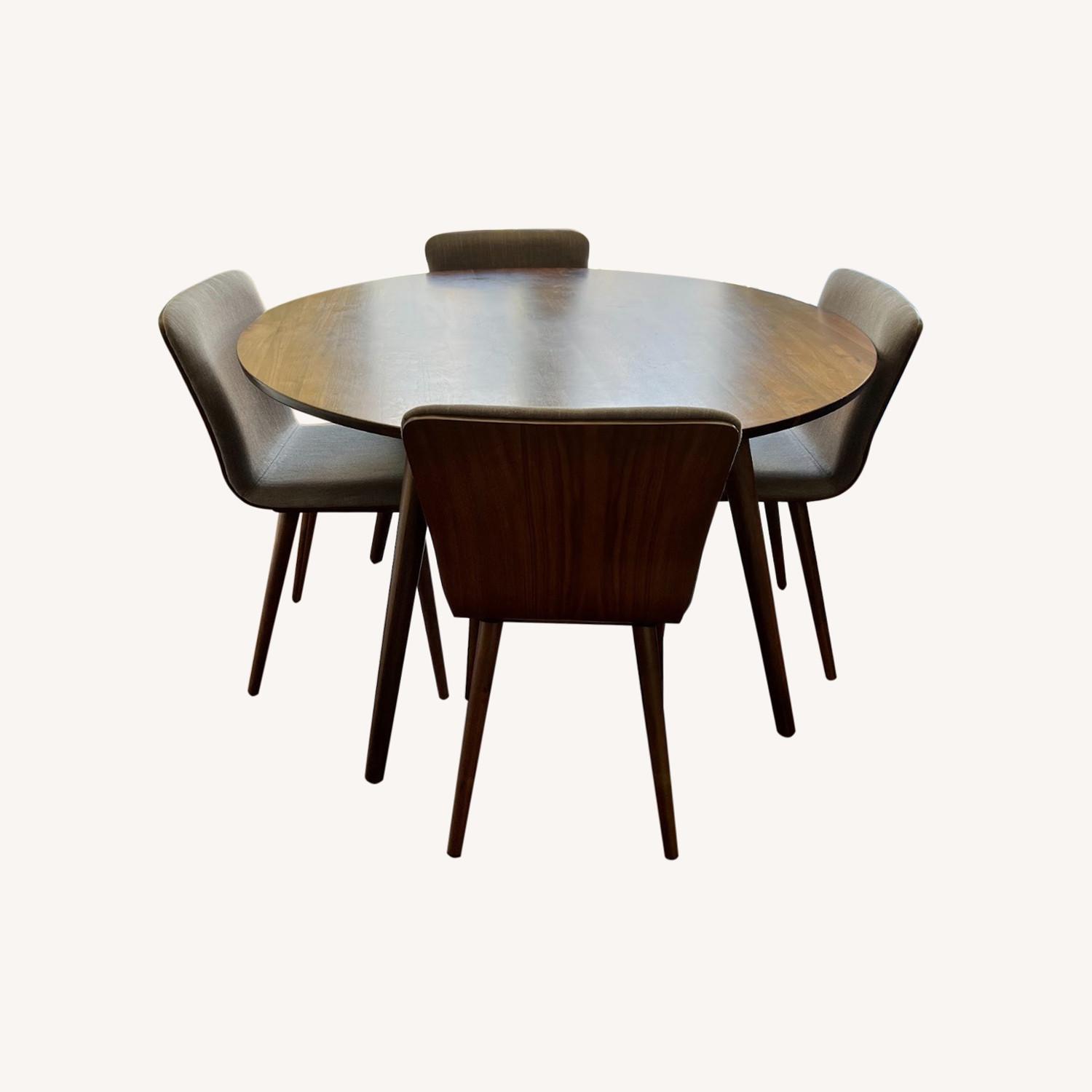 Article Seno Walnut Dining Set - AptDeco