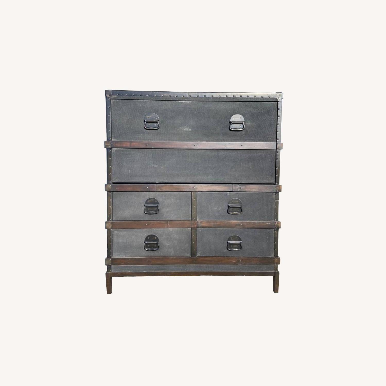 Pottery Barn Trunk Desk with Drawers - image-0