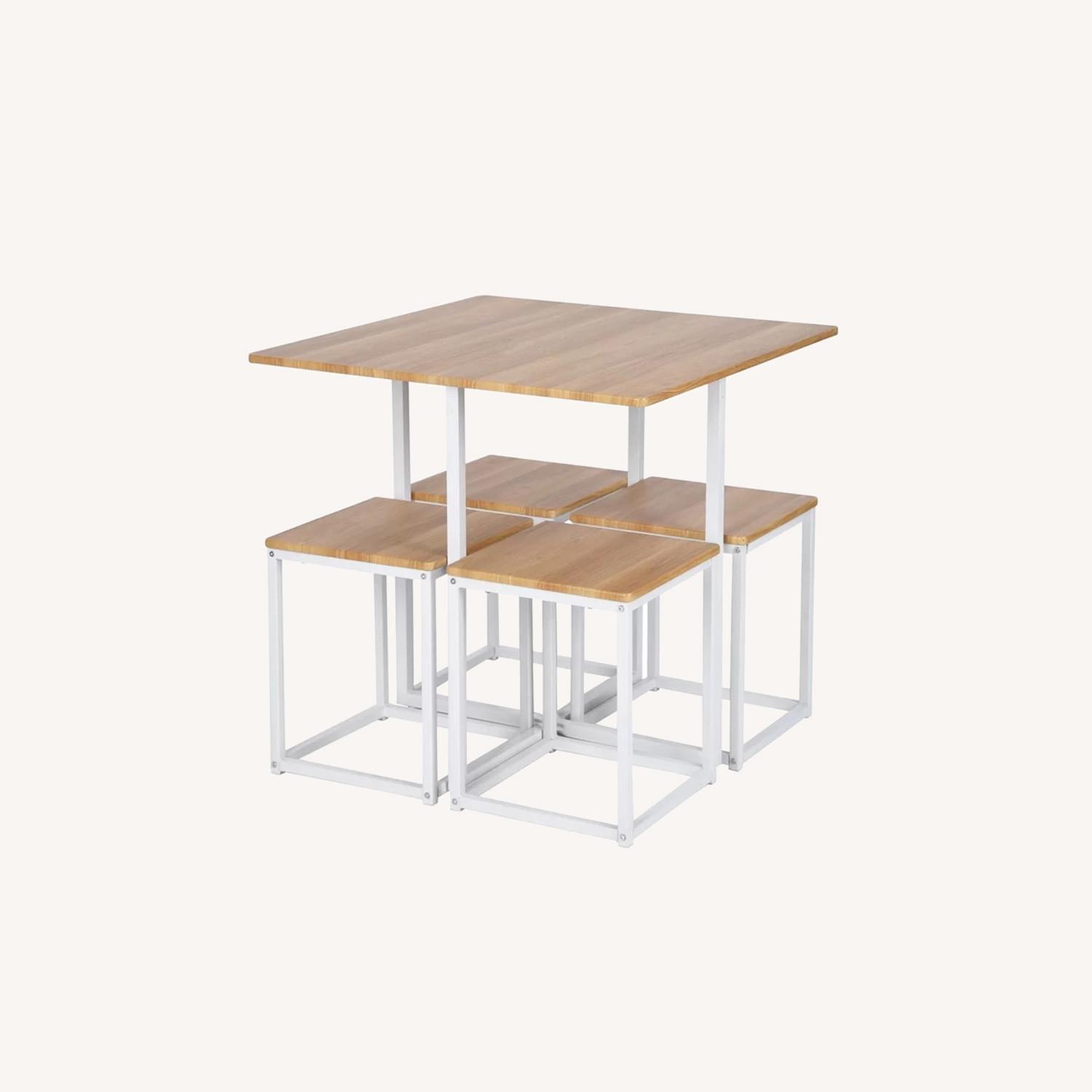 Wayfair Square Dining Room Table and Chairs - AptDeco