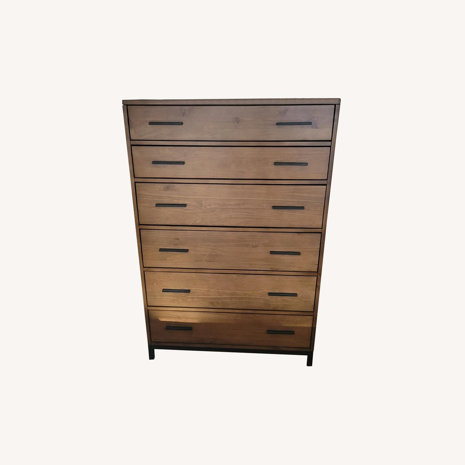 Macy's Solid Pine Upright Dresser AptDeco