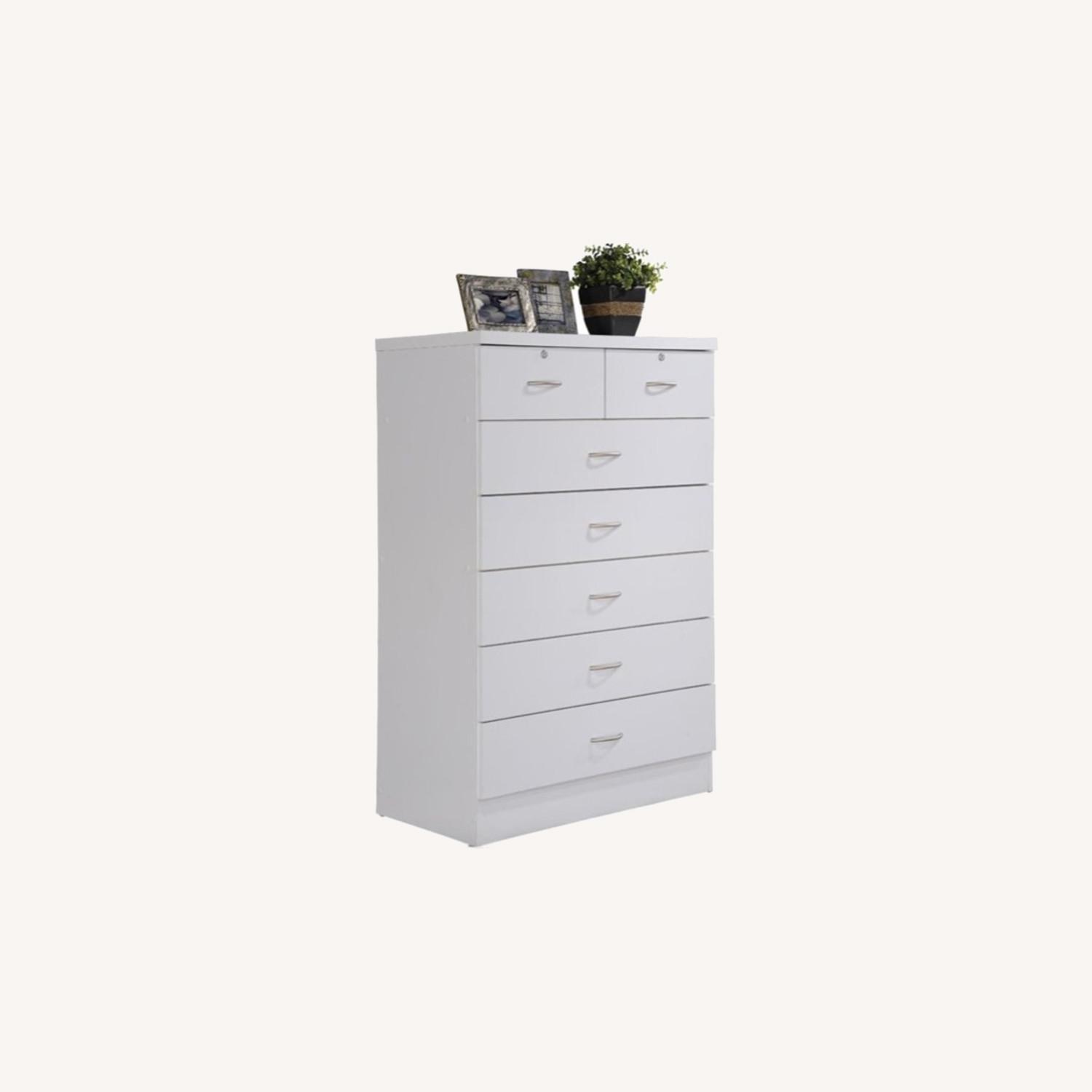Walmart Tall White 7 Draw Dresser AptDeco