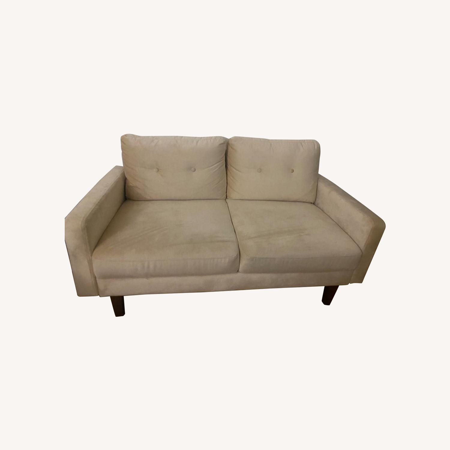 Beige Loveseat Sofa - image-0