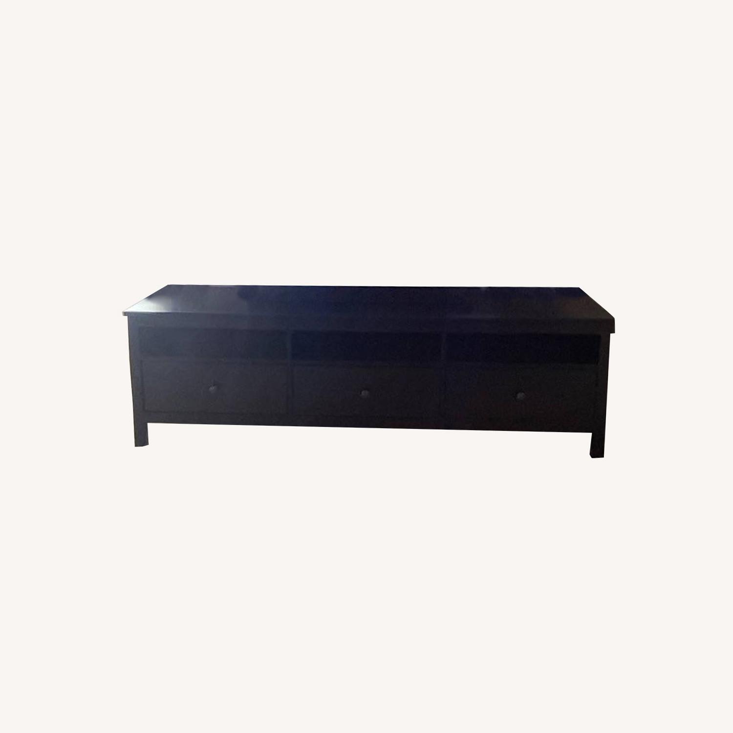 IKEA Hemnes Black/Brown TV Stand AptDeco