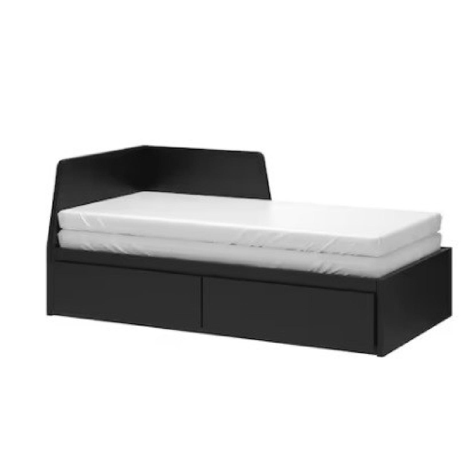 IKEA FLEKKE Twin Bed with Drawers - image-4