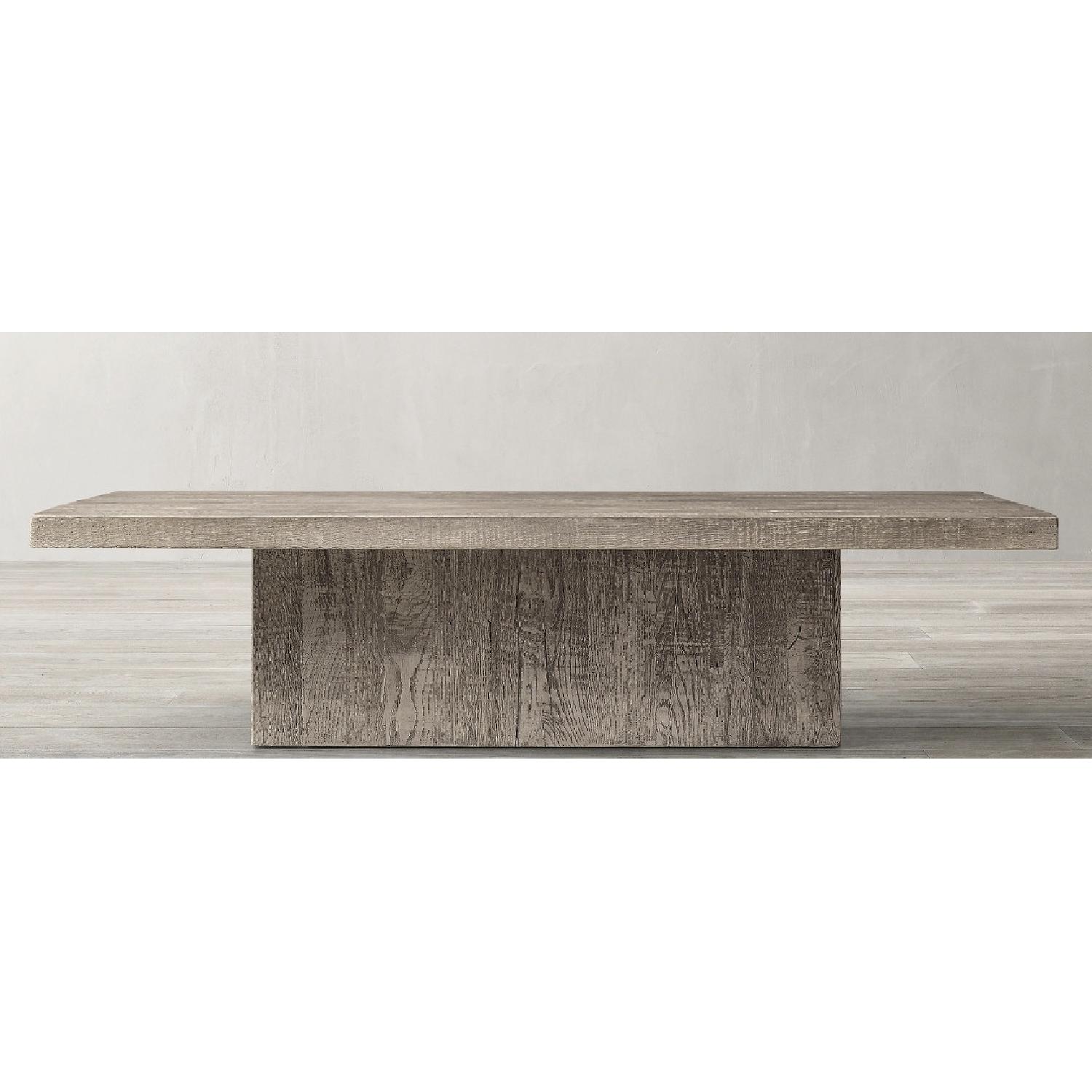 Restoration Hardware Reclaimed Oak Coffee Table AptDeco