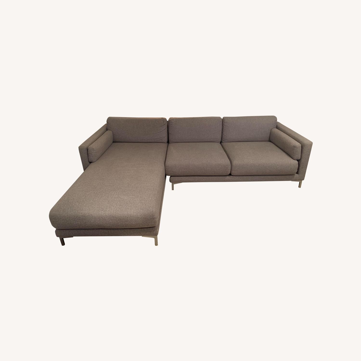 CB2 District Sectional Sofa w/ Left Arm Chaise AptDeco