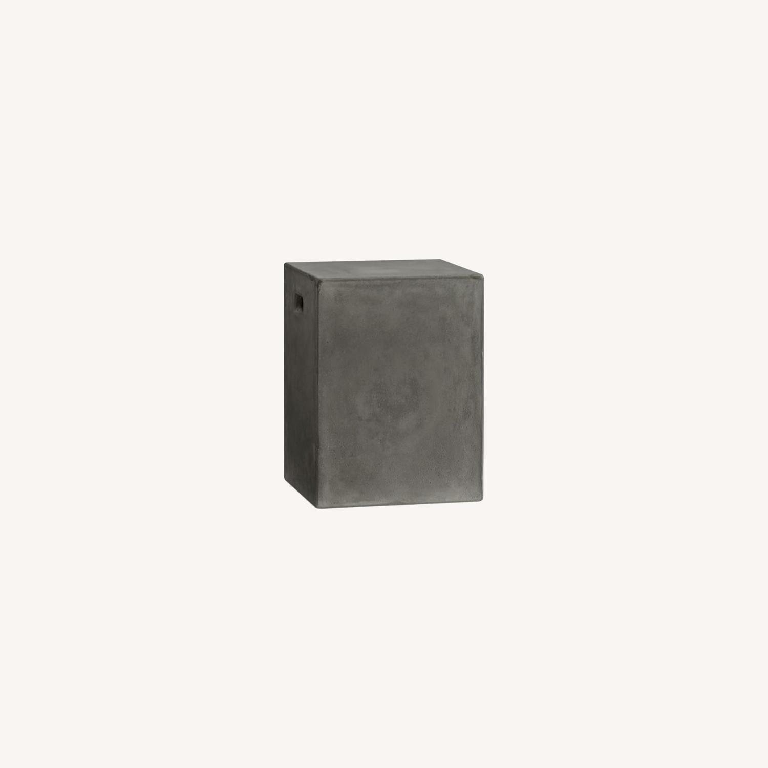 Pottery Barn Concrete Accent Stool - image-0