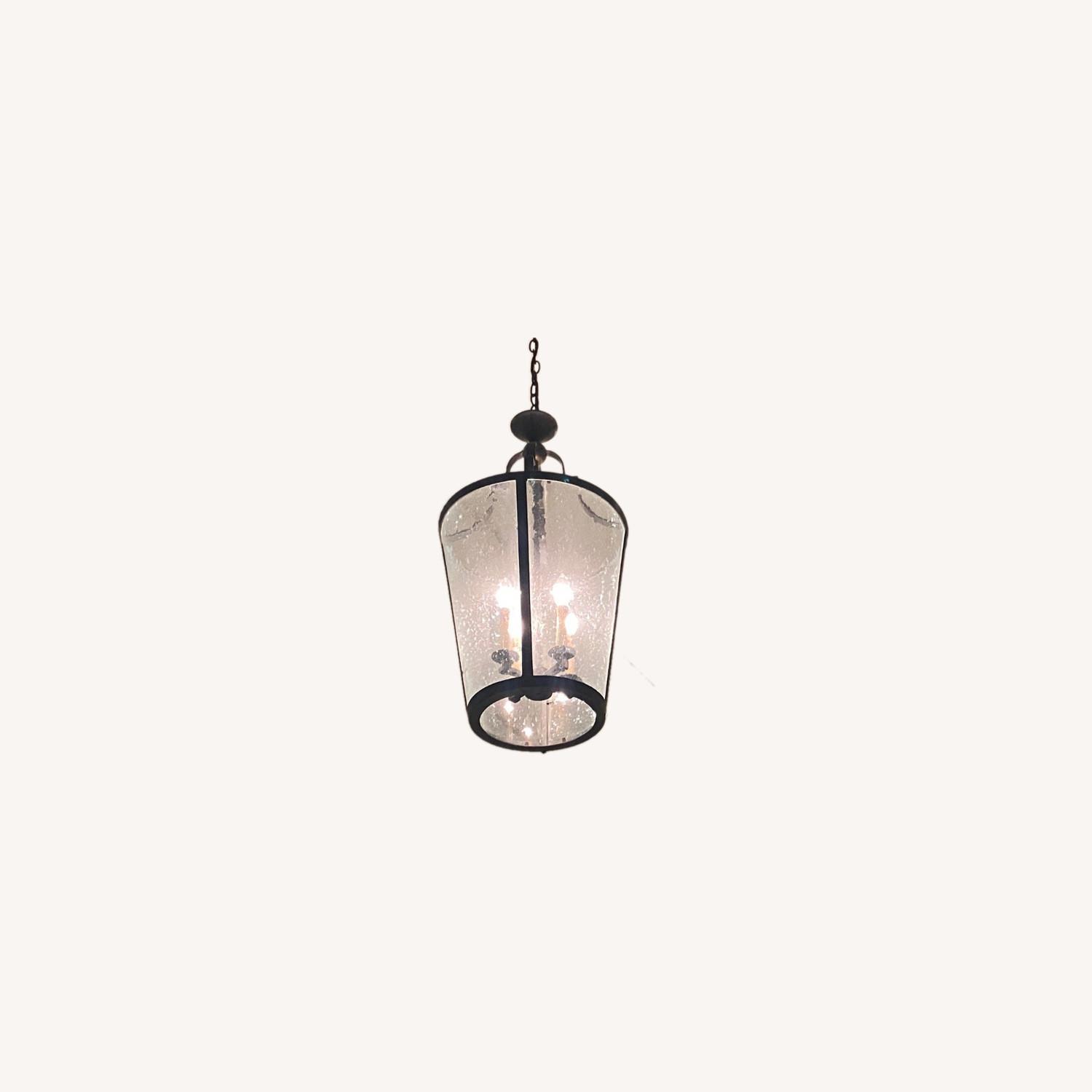 Restoration Hardware Industrial Lantern Chandeliers (Pair) AptDeco