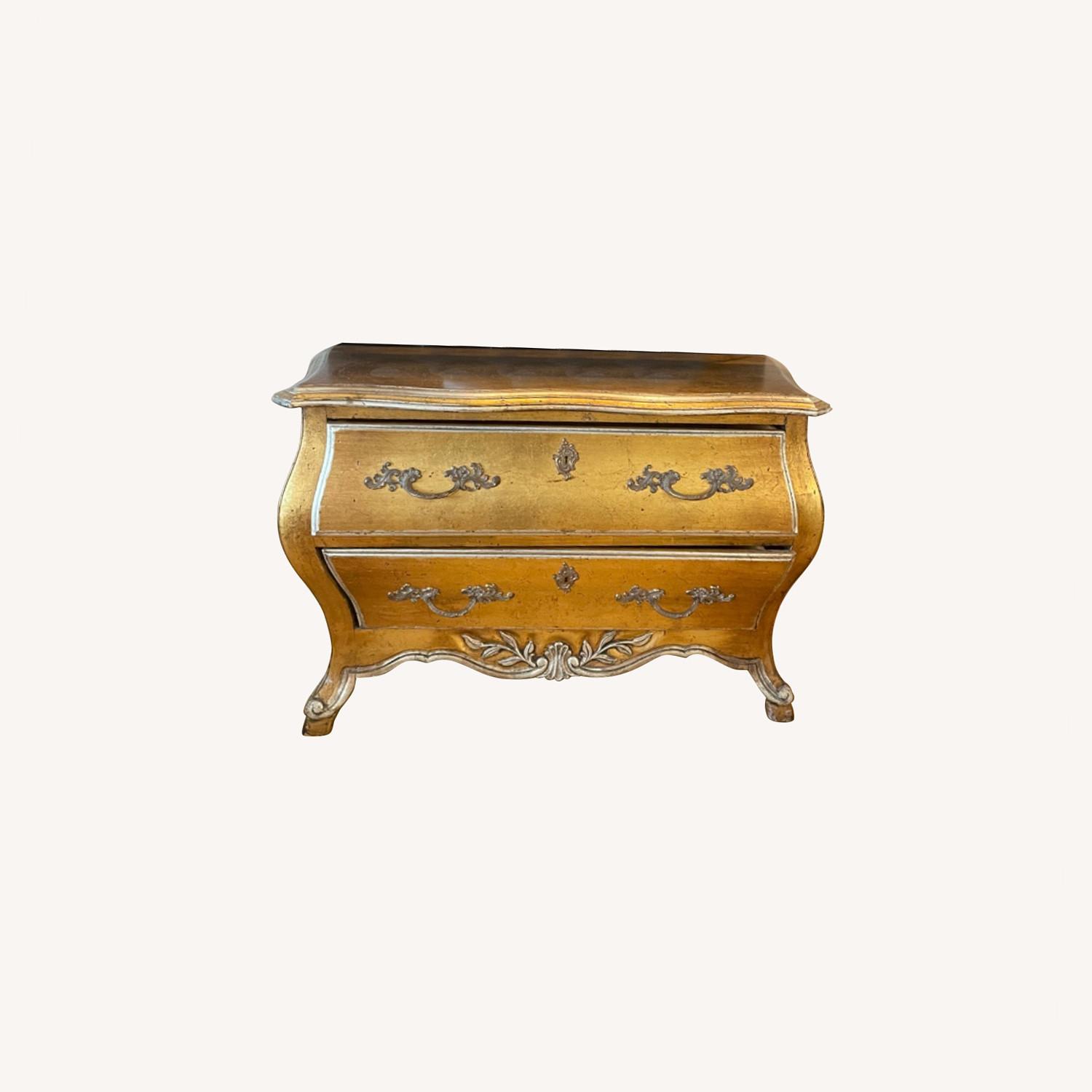 Vintage Gold Bombay chest AptDeco
