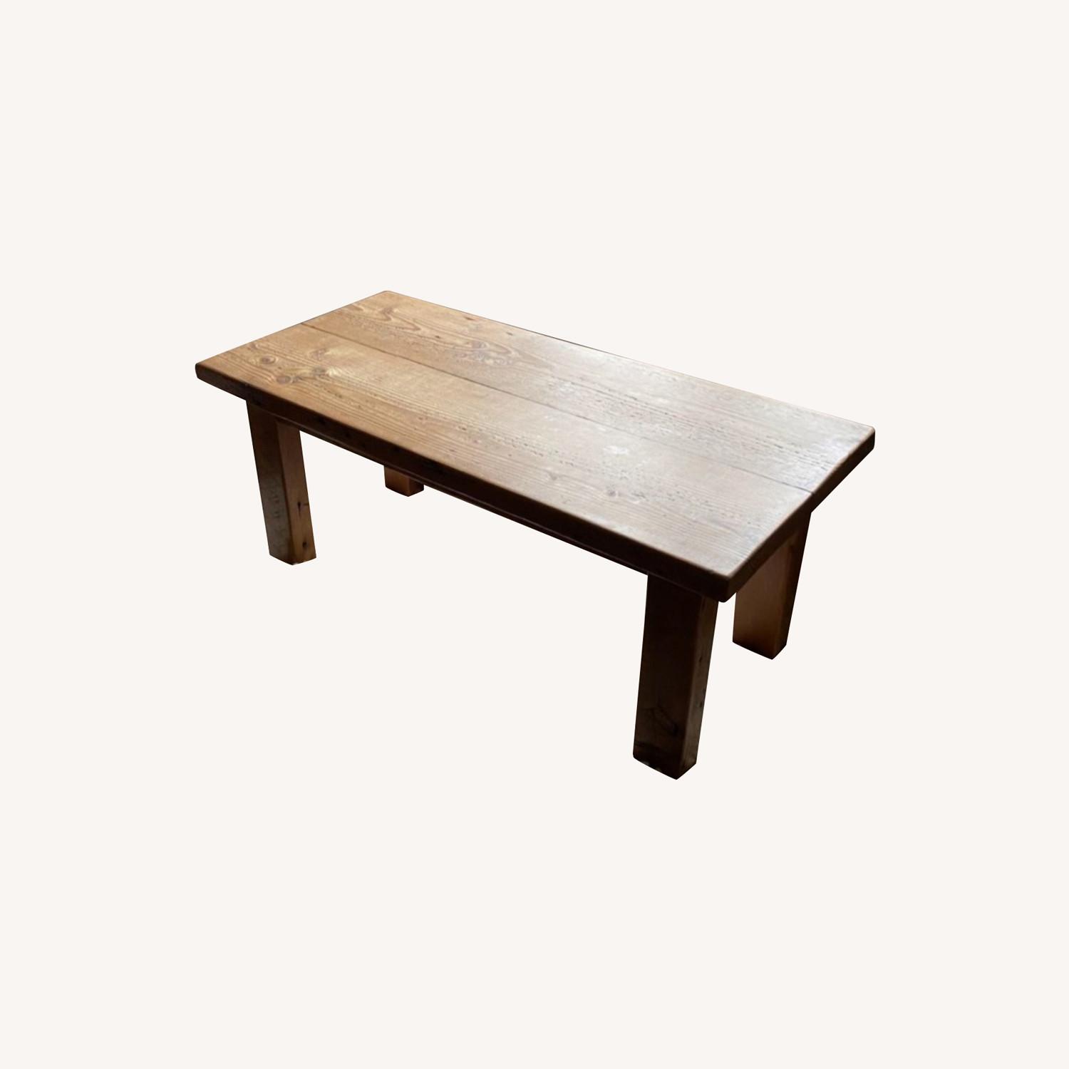 Solid Wood Farmhousestyle Coffee Table AptDeco
