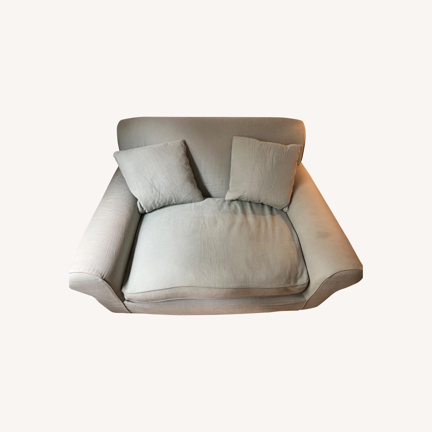 The Conran Shop Winslow Loveseat Sea Green - AptDeco