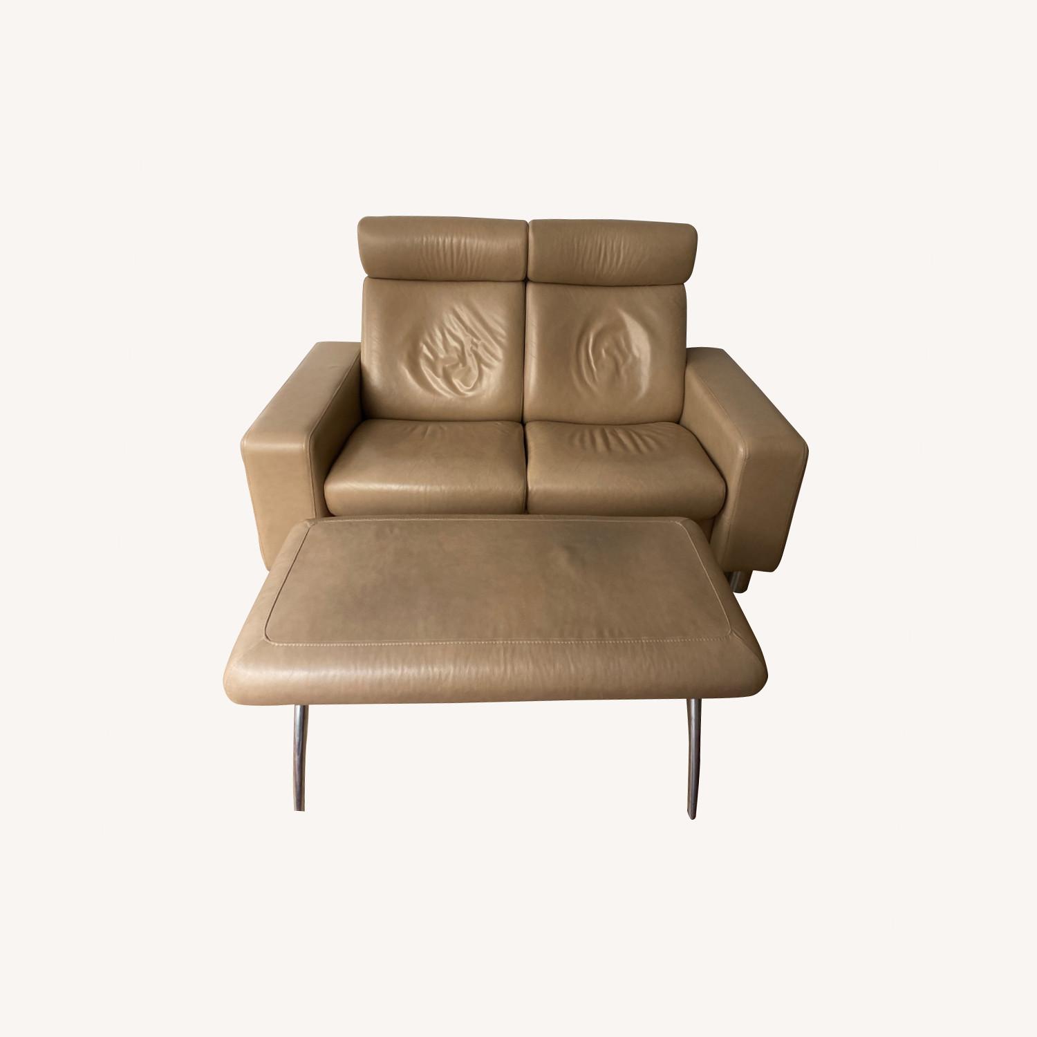 Ekornes Stressless Leather Loveseat AptDeco
