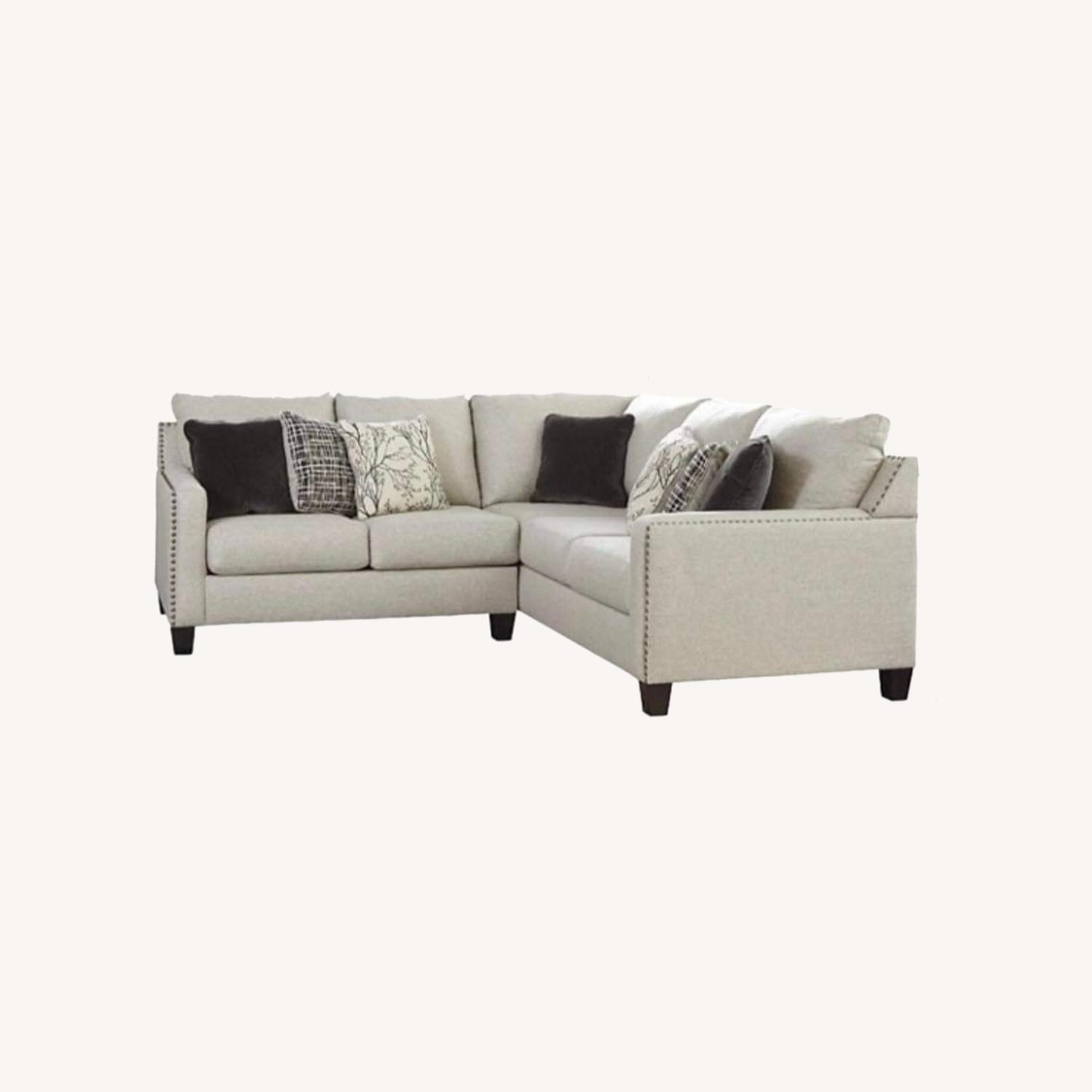 Raymour & Flanigan Sectional Couch AptDeco