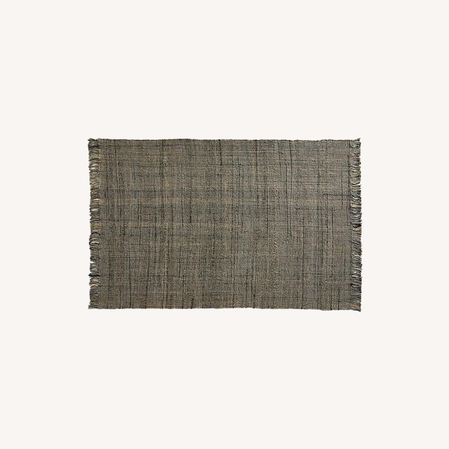 Crate & Barrel Masset Grey Jute Rug 6'x9' - image-0