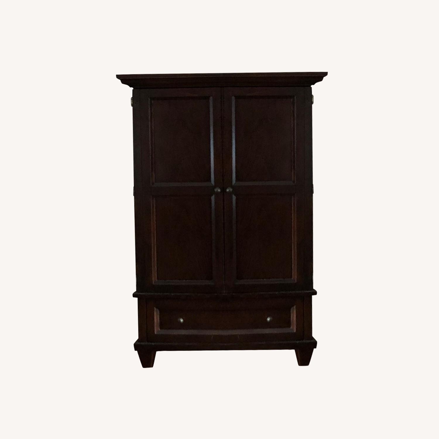Raymour & Flanigan Espresso TV Armoire AptDeco