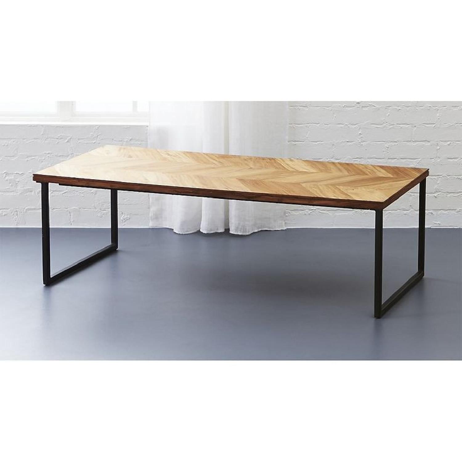 CB2 Chevron Coffee Table AptDeco