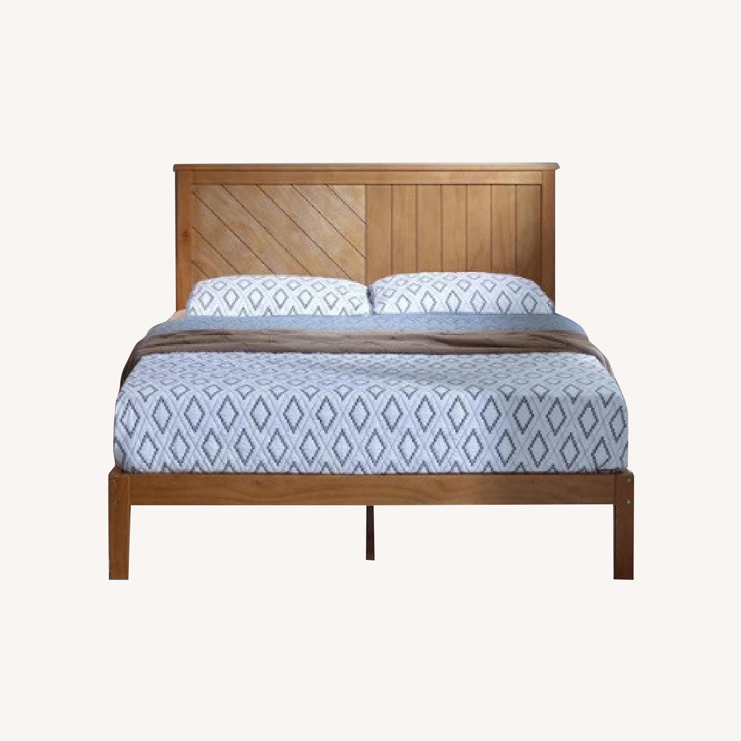 Wayfair Wooden Platform Queen Bed AptDeco