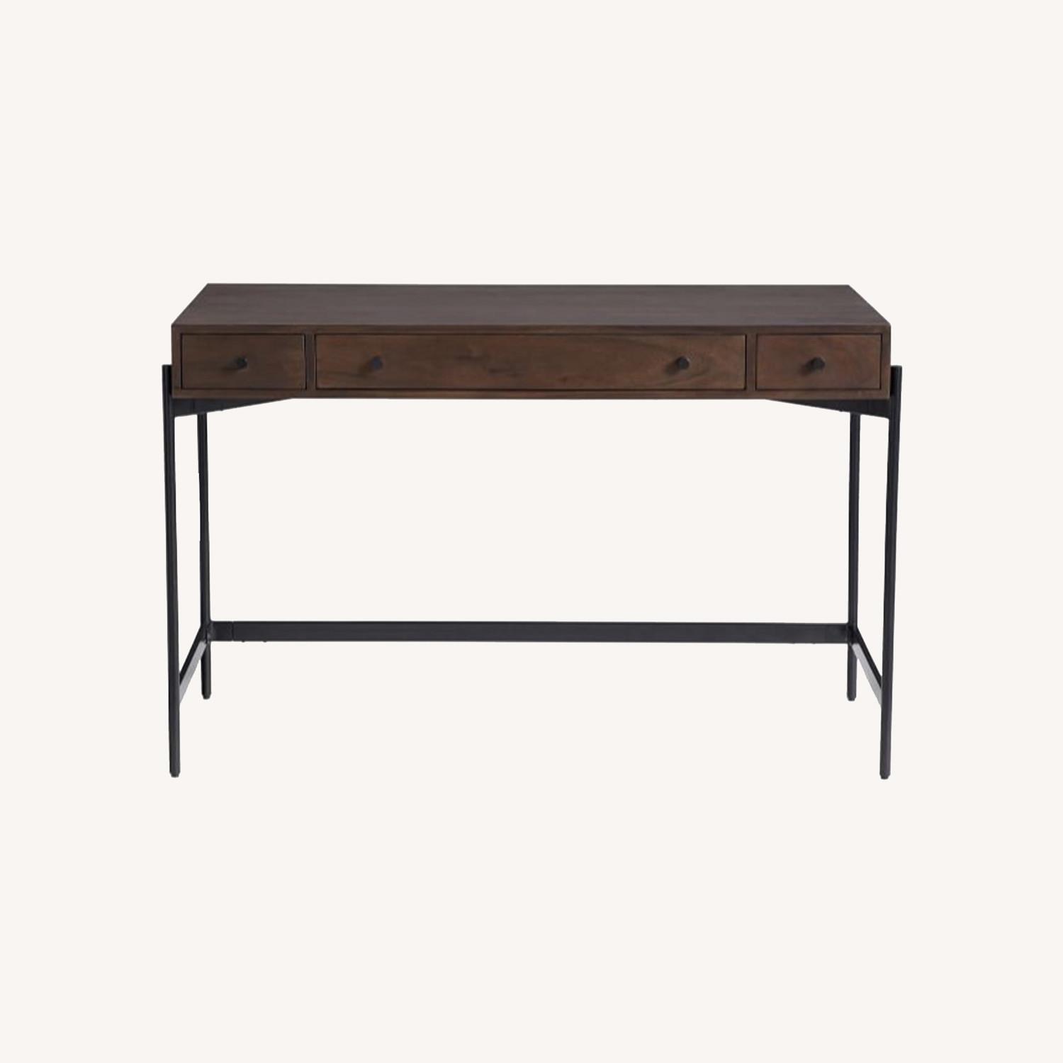 Pottery Barn Warren 46.5"Writing Desk with Drawers AptDeco