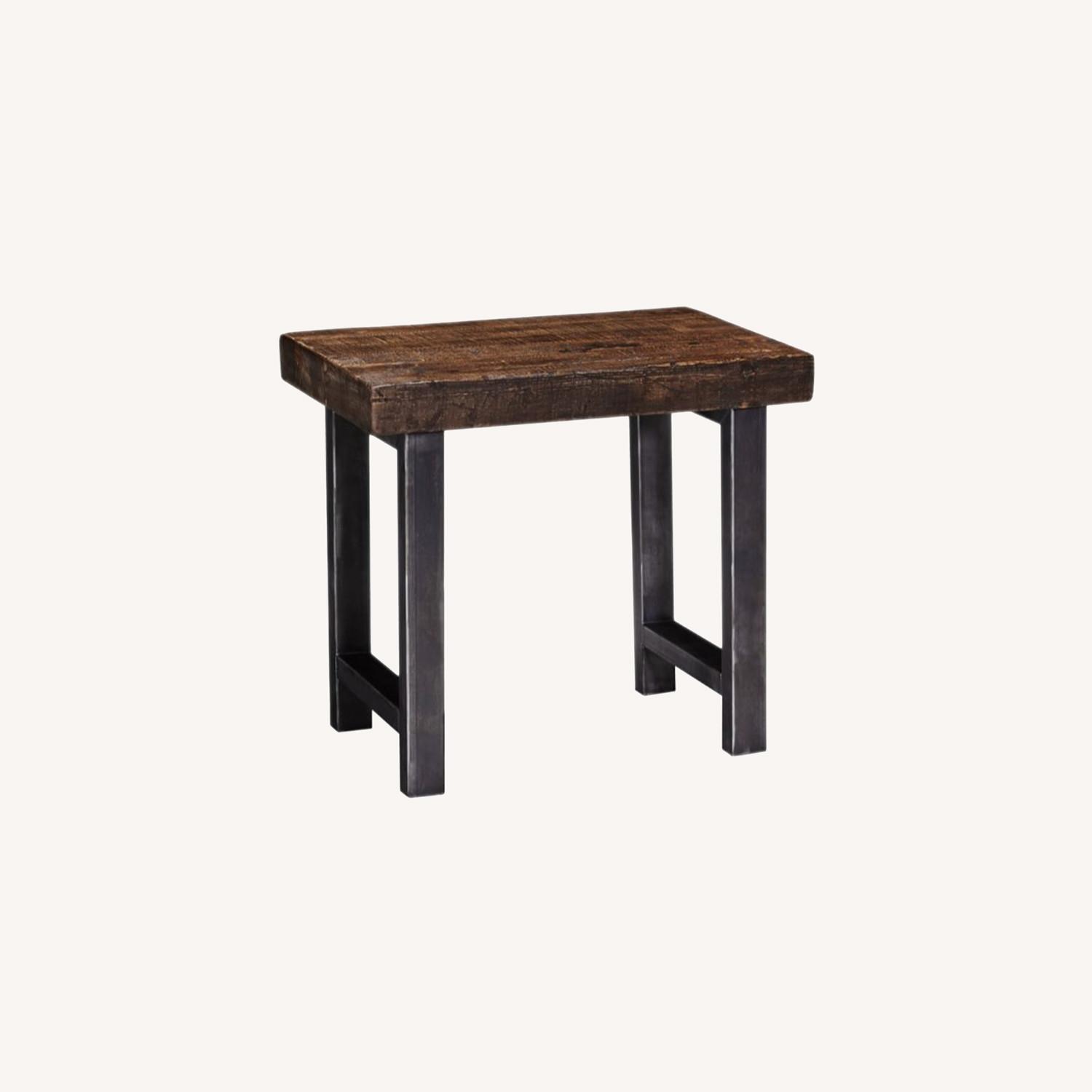 Pottery Barn Griffin Wrought Iron & Reclaimed Table AptDeco