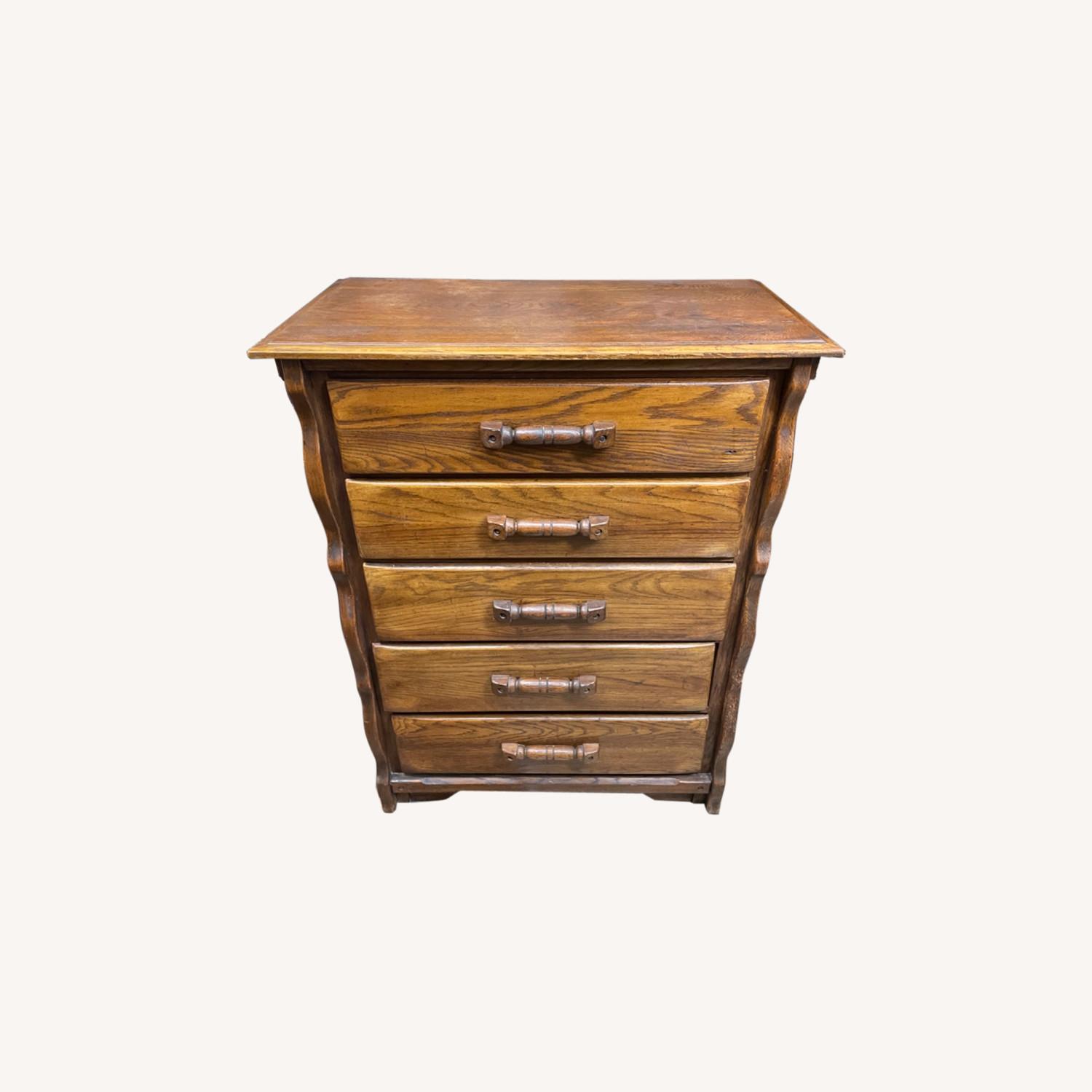 Young Hinkle Vintage Solid Oak Dresser - image-0