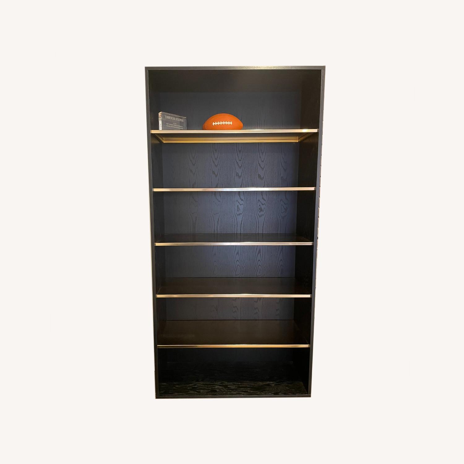 West Elm Black Bookcase AptDeco