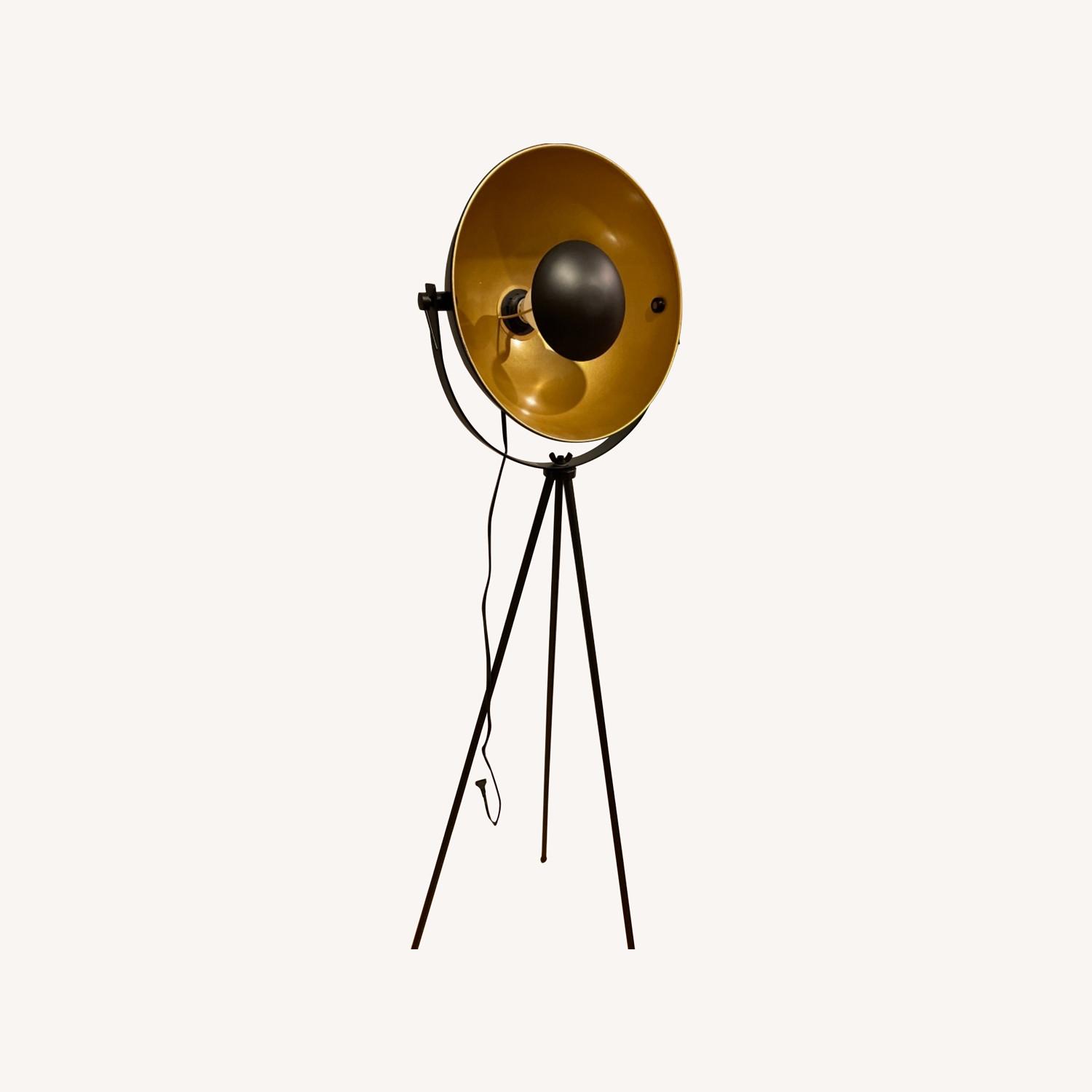 Industrial Tripod Floor Lamp - image-0