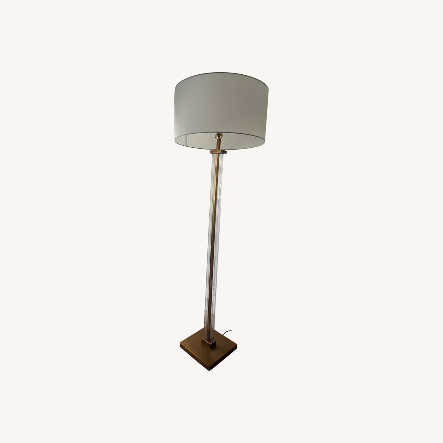 Restoration Hardware Juneau Floor Lamp Brass AptDeco