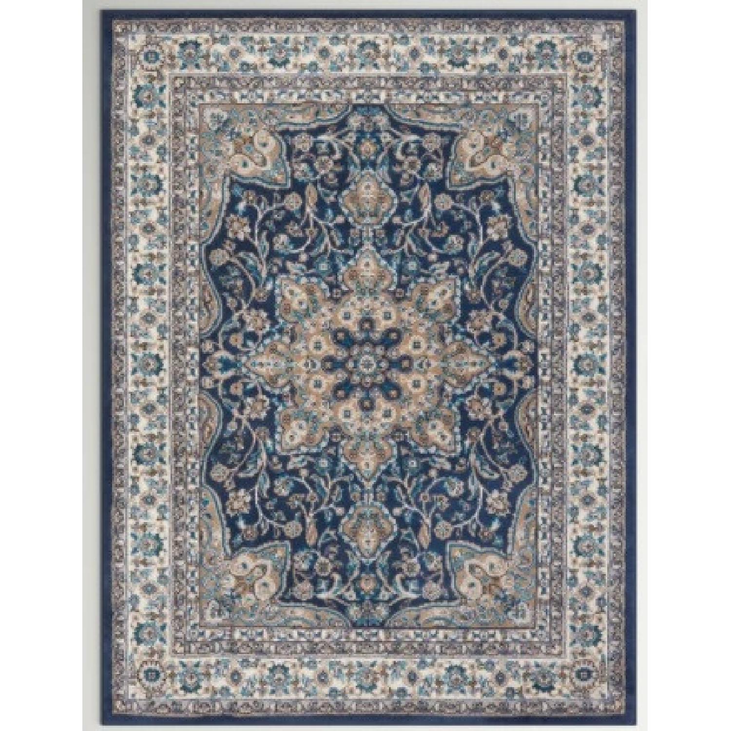 Andover Mills Oriental Area Rug in Navy Blue - image-4