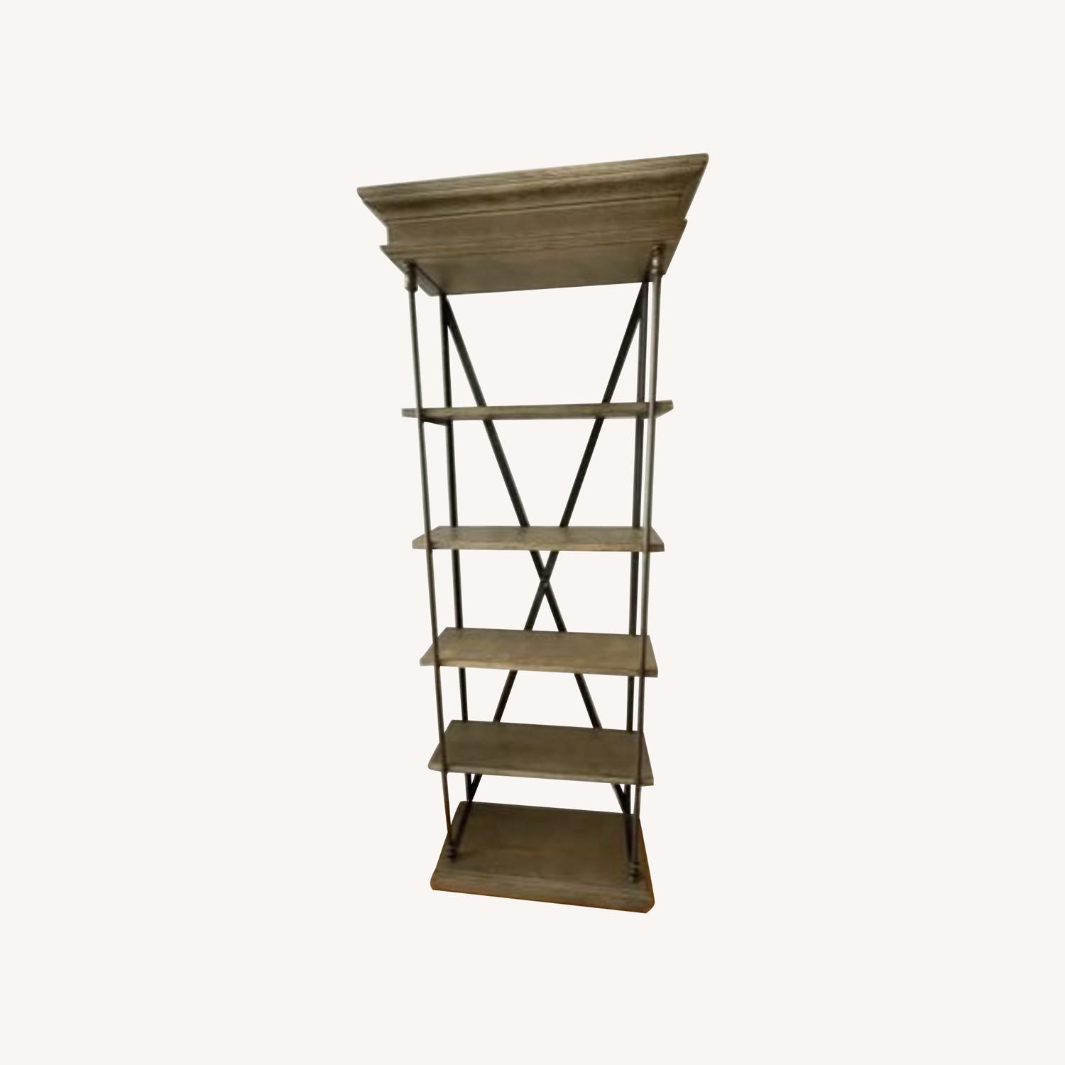 Restoration Hardware Parisian Cornice Single Bookcase - image-0