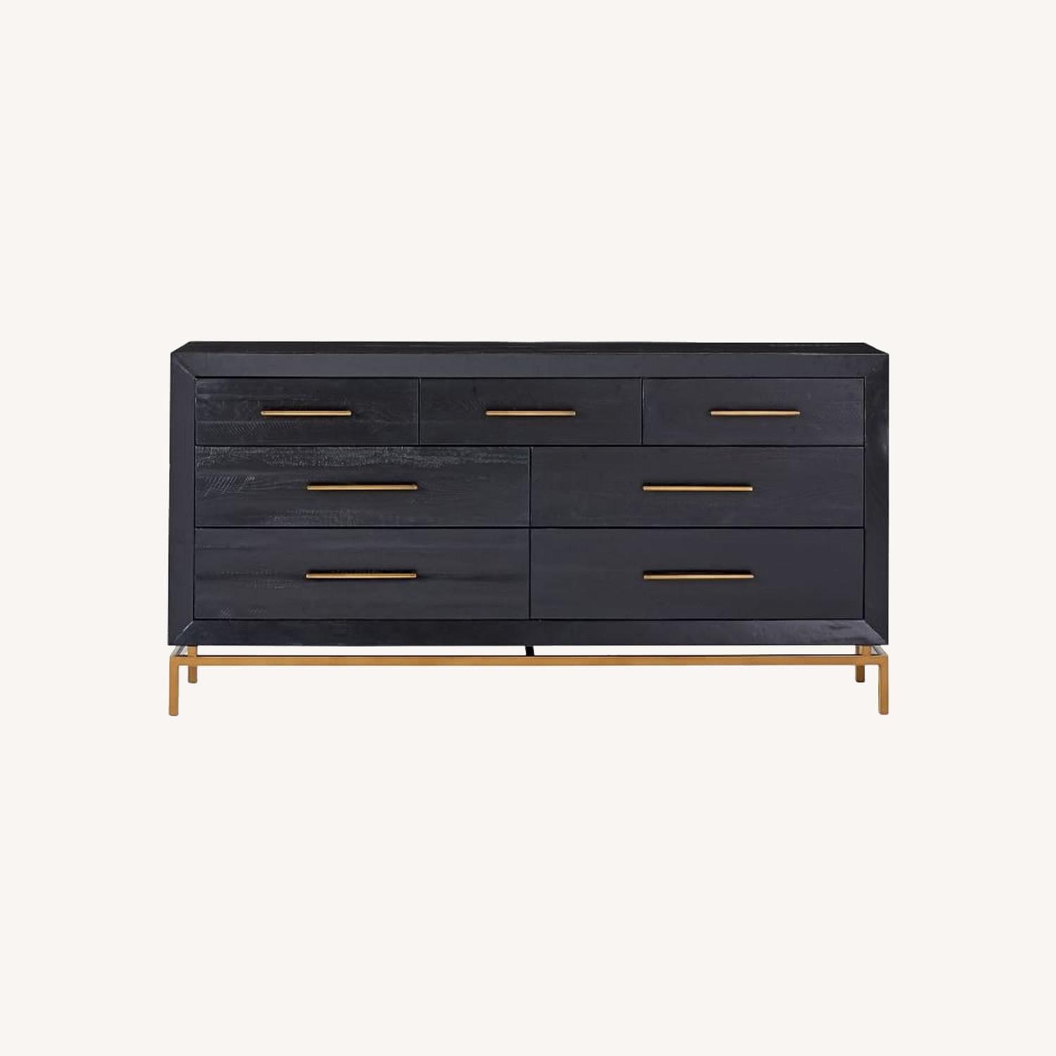 West Elm Alexa 7-Drawer Dresser, Black - image-0