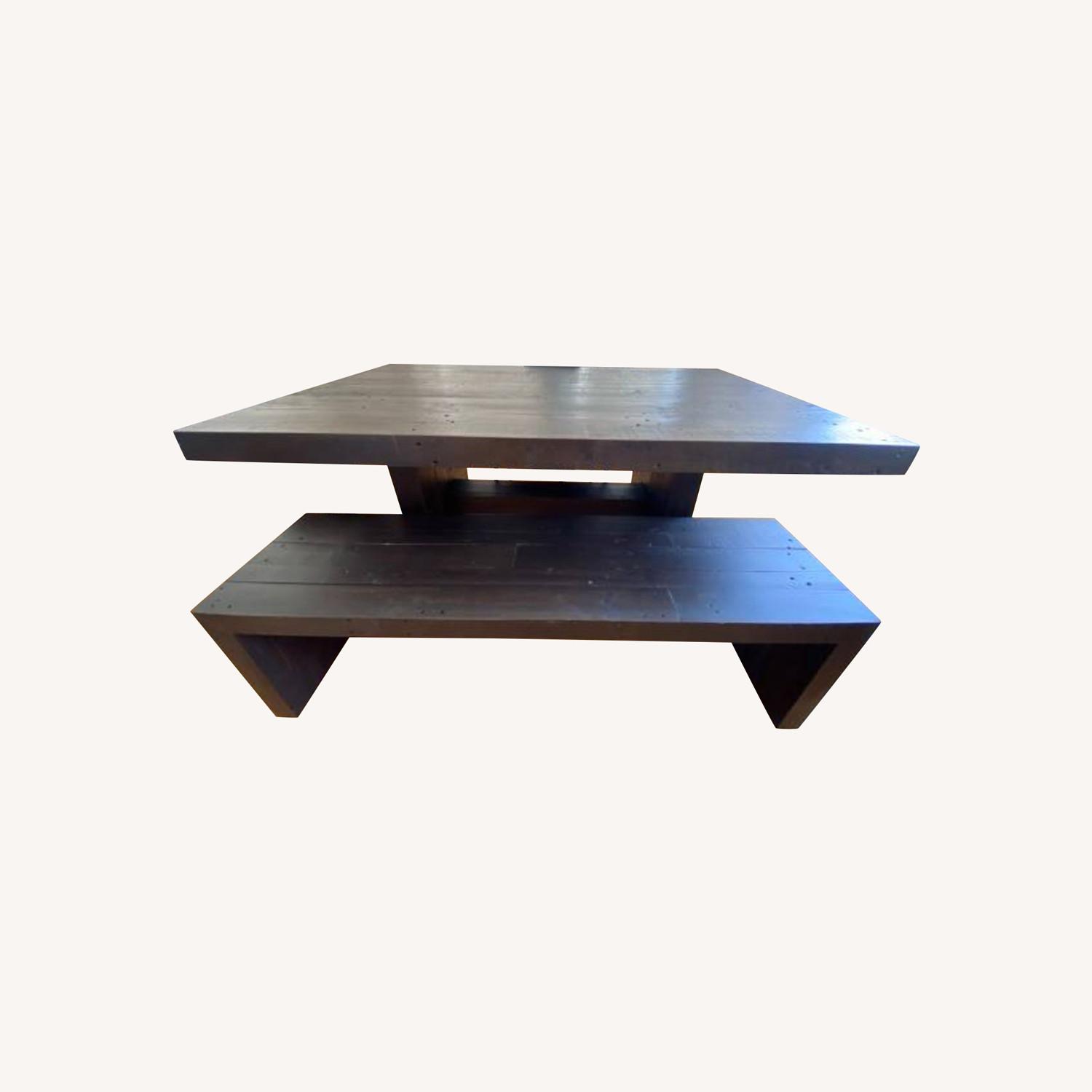 West Elm Emmerson Reclaimed Wood Dining Table & Bench - image-0