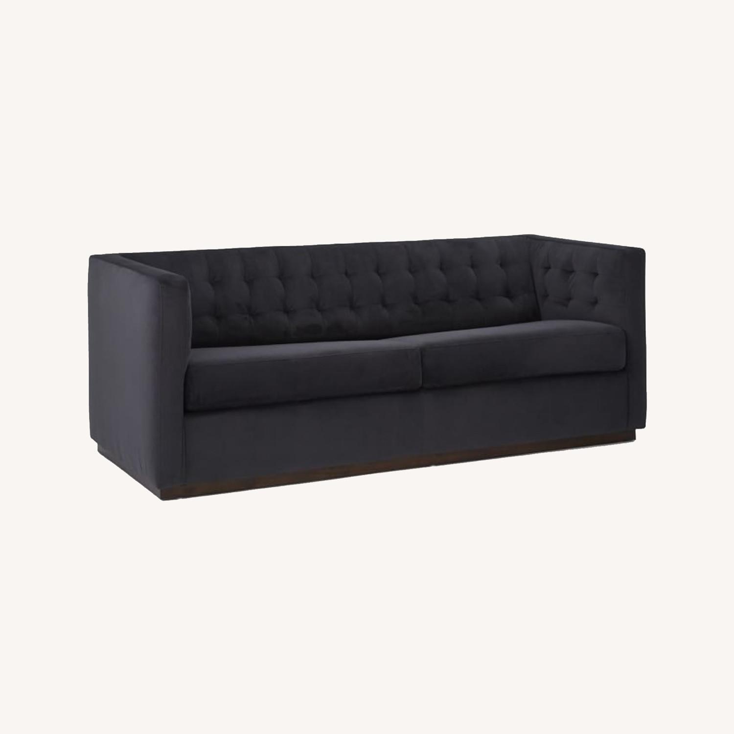 West Elm Charcoal Sofa Bed AptDeco