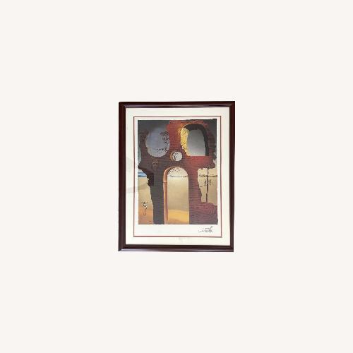 Used Salvador Dali Invisible Fase Lithography framed for sale on AptDeco