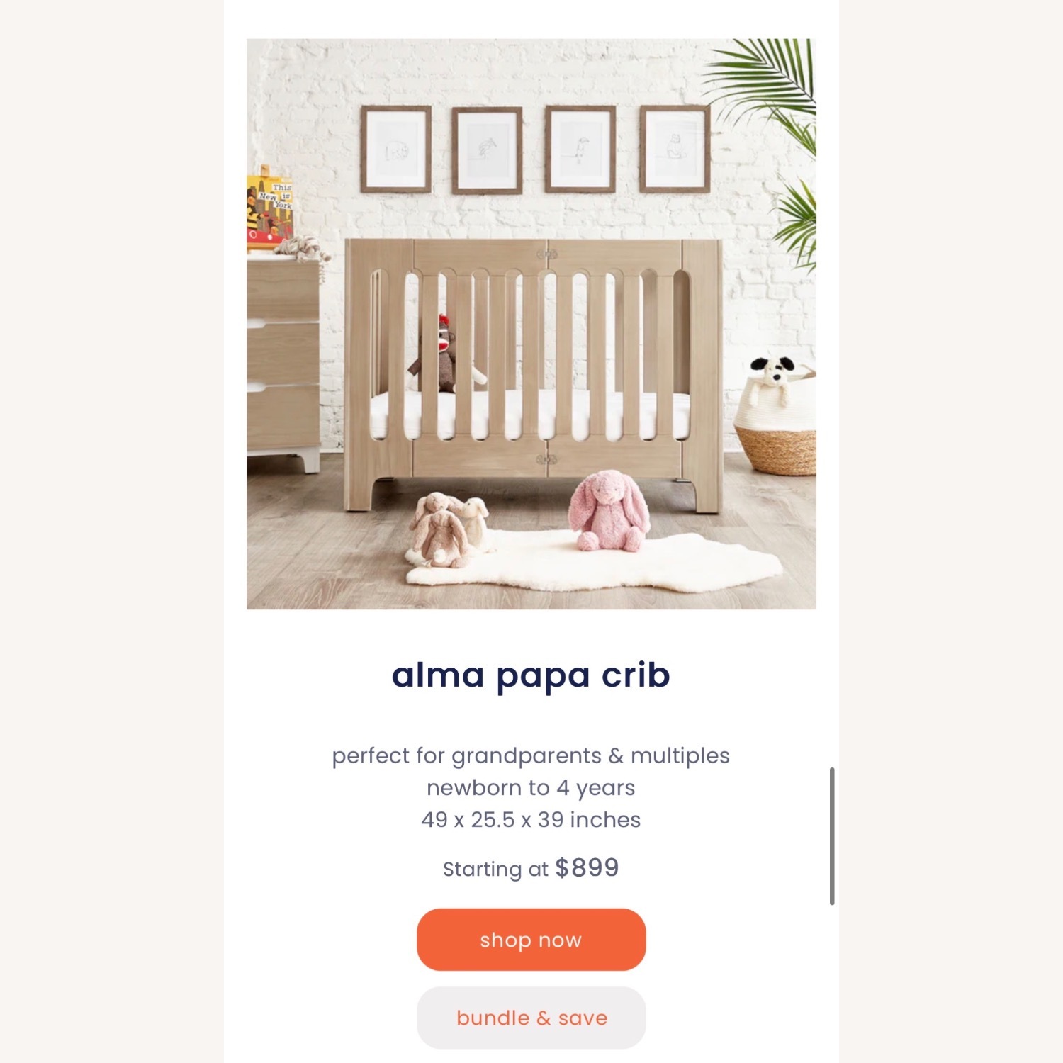 Bloom Alma Papa Crib - image-2