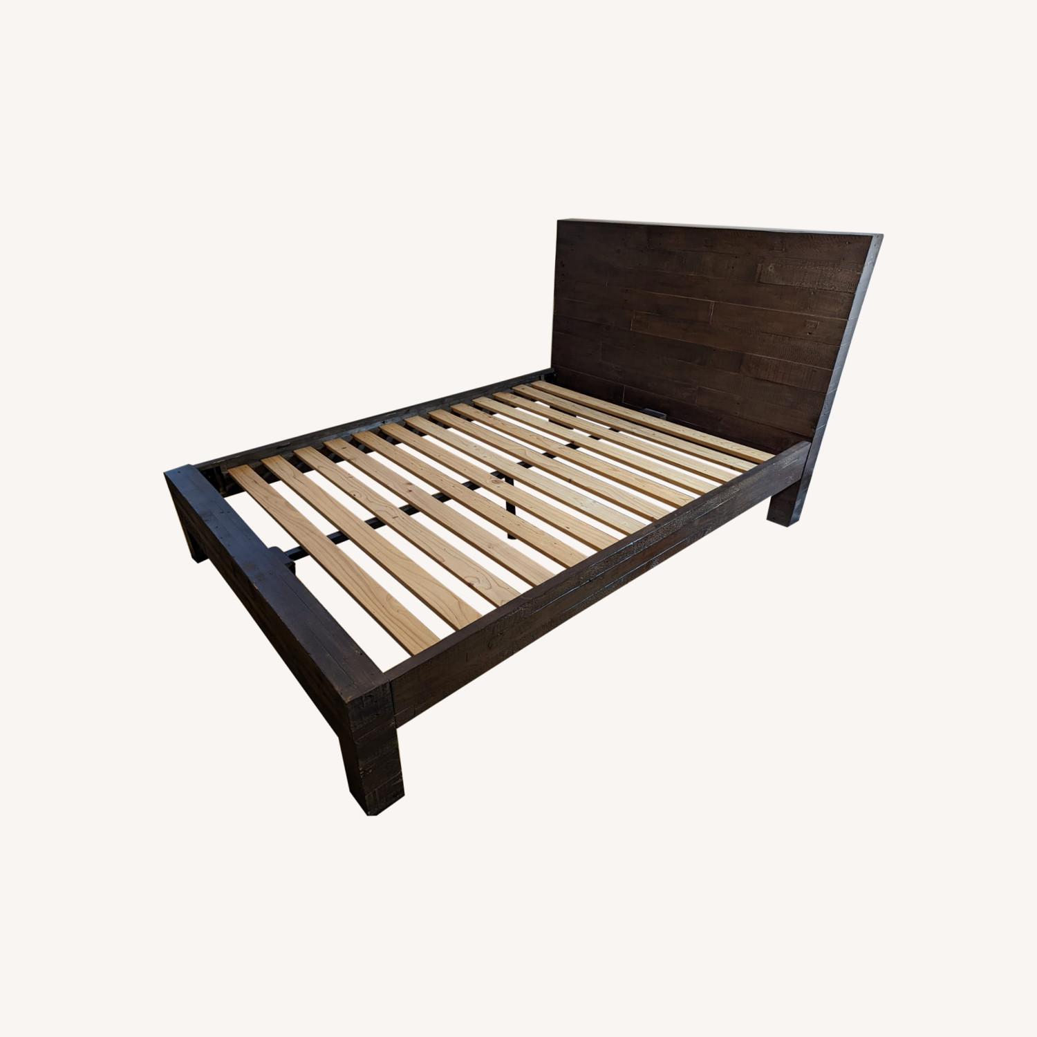 West Elm Full Bed Reclaimed wood w/ Headboard AptDeco