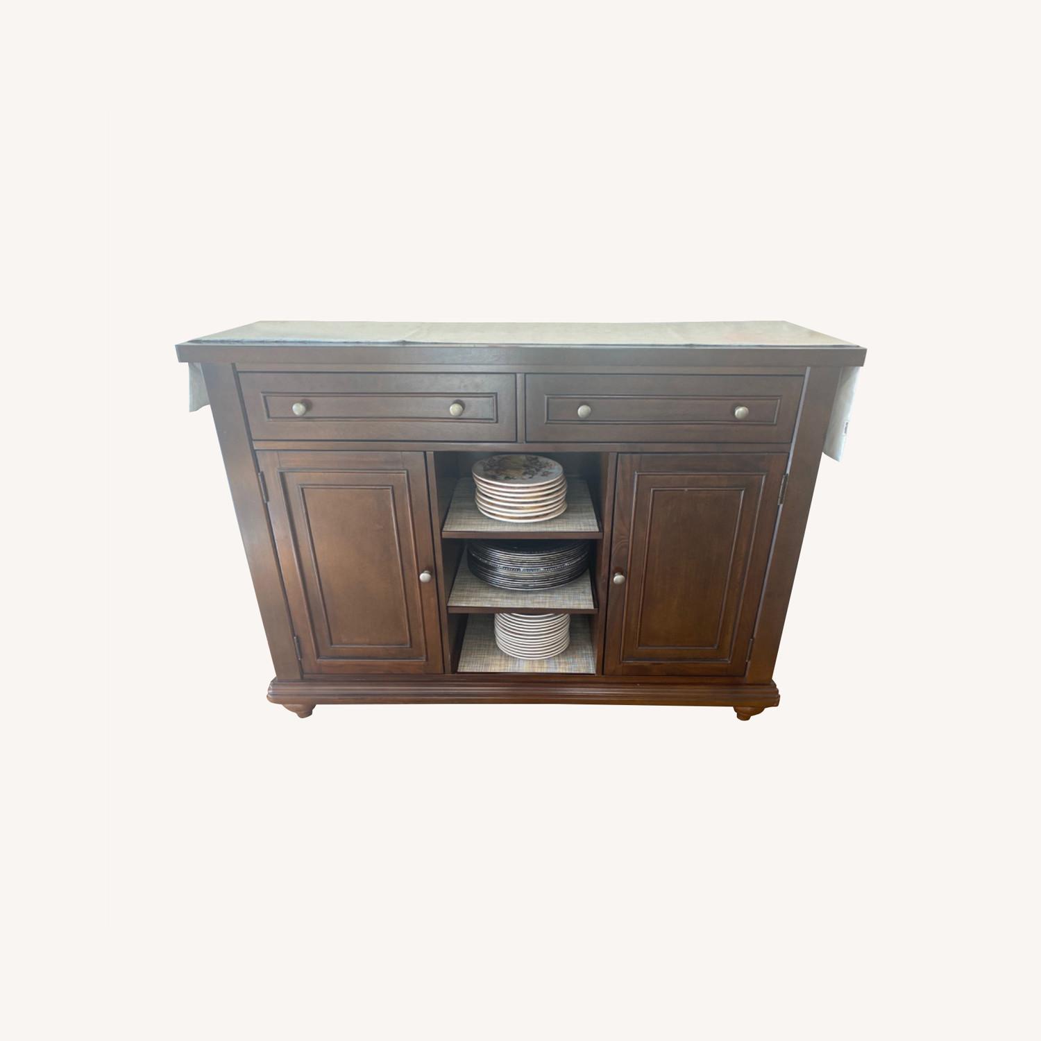 Macy's Dark Brown Sideboard AptDeco