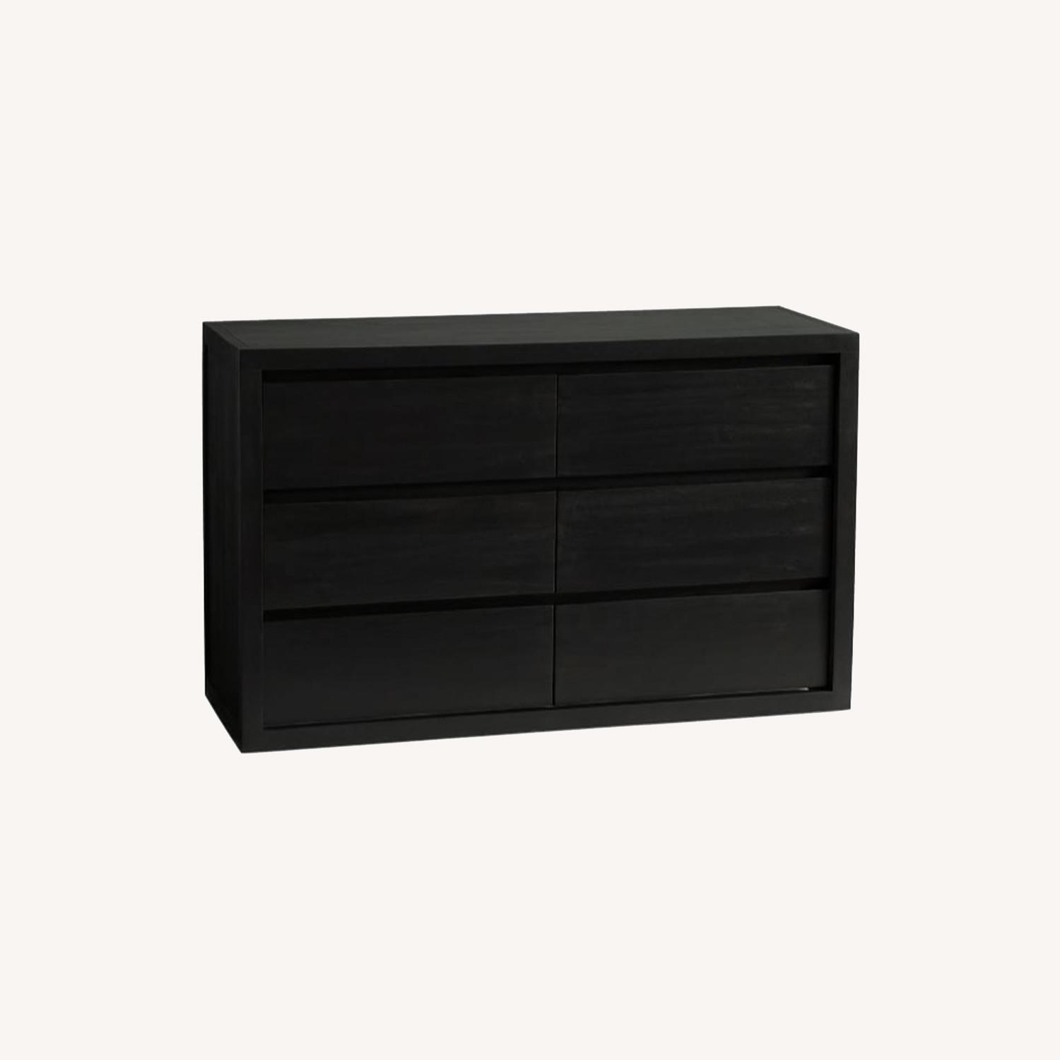Pottery Barn Cayman 6Drawer Wide Dresser,Warm Black AptDeco