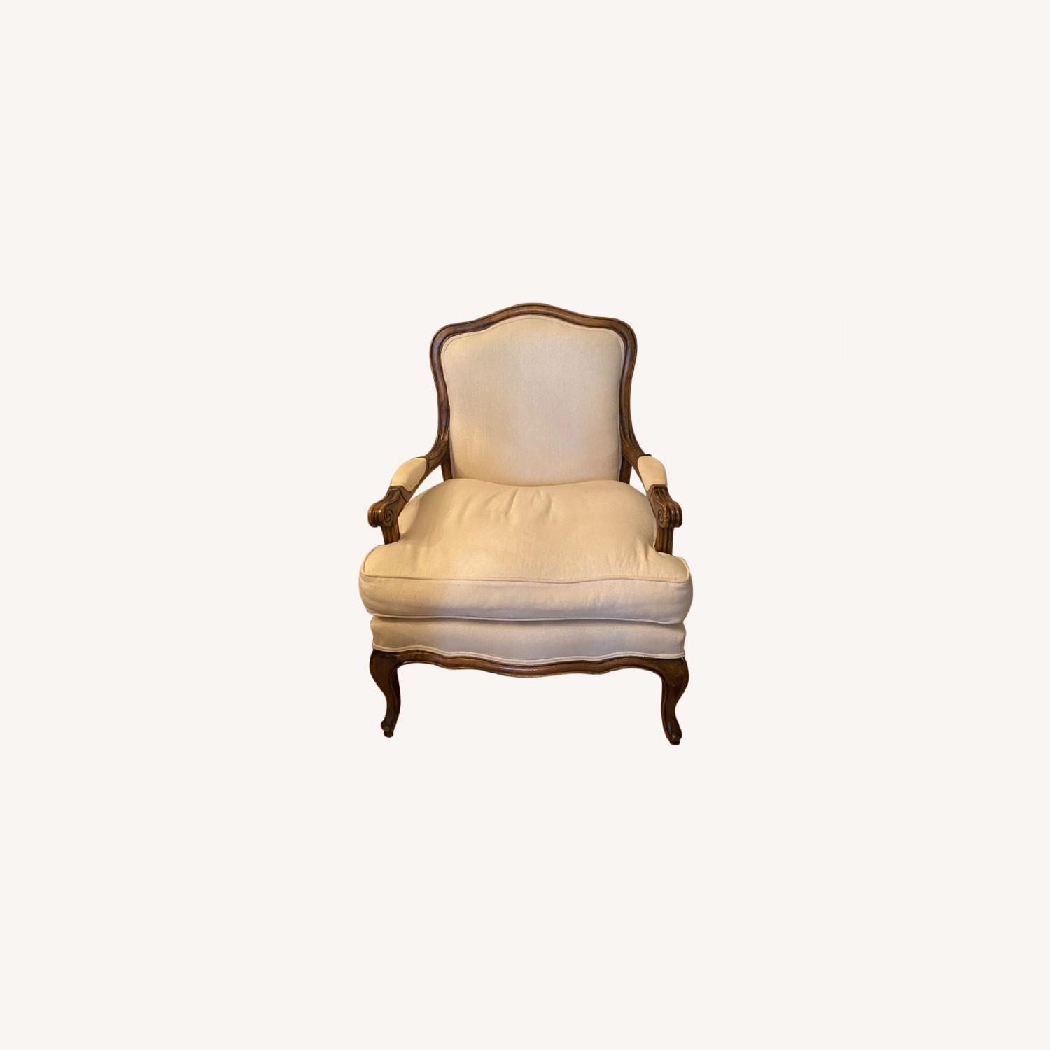 Ballard Designs Wood Accent Chair - image-0
