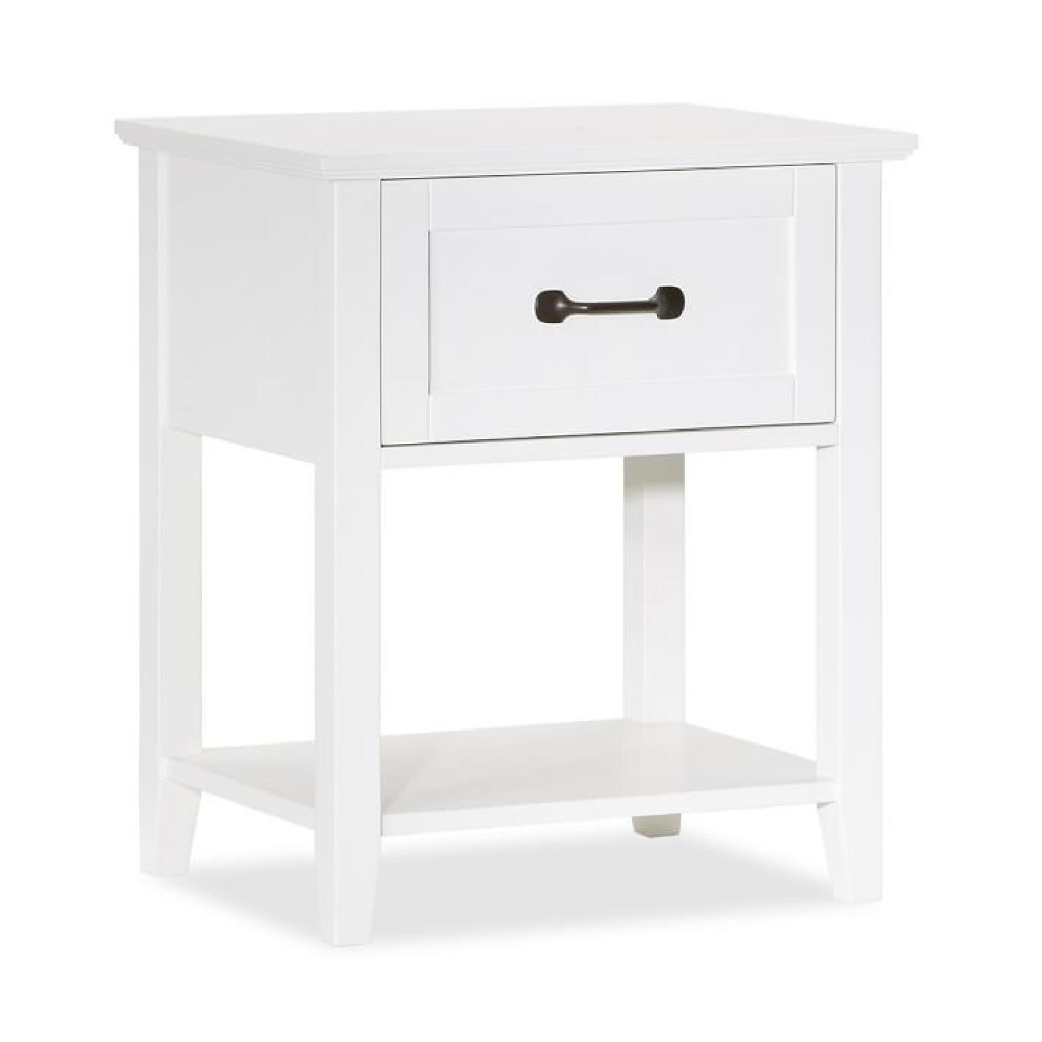 Pottery Barn Stratton 24" Nightstand, Pure White AptDeco