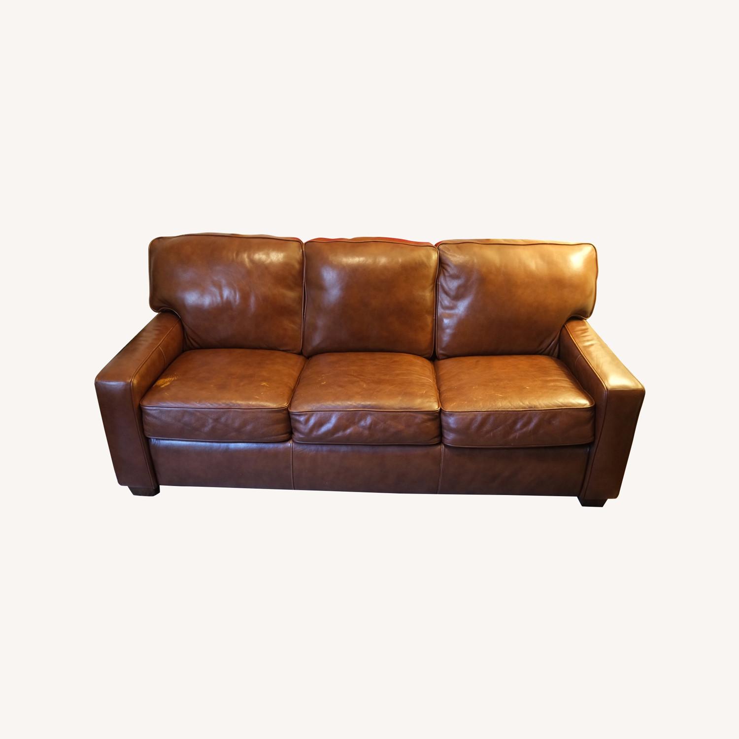 Wayfair Leather Sleeper Sofa AptDeco